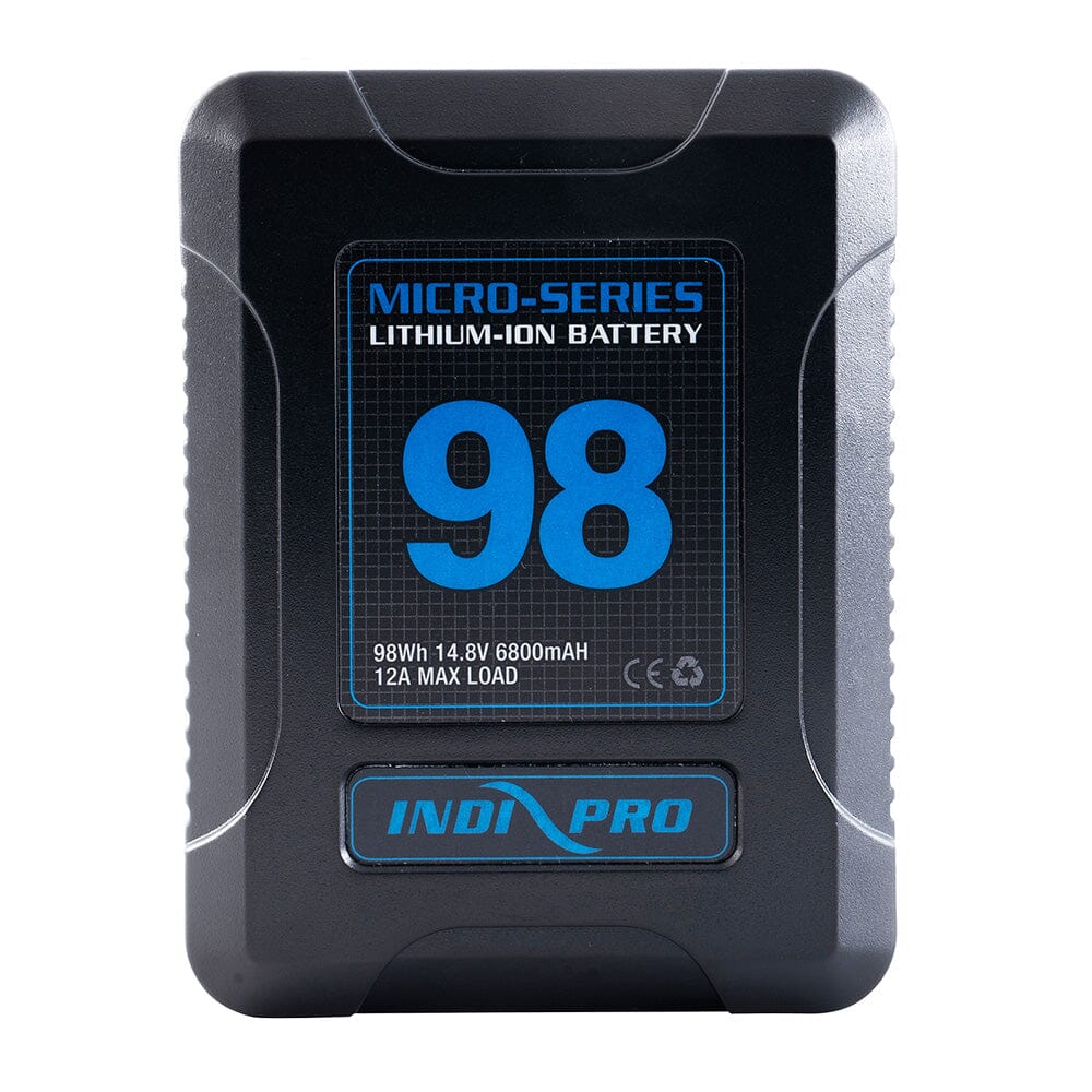 2x Micro-Series 98Wh V-Mount Li-Ion Batteries and Dual V-Mount Battery Intelligent Charger Kit Charger Kit Indipro Tools