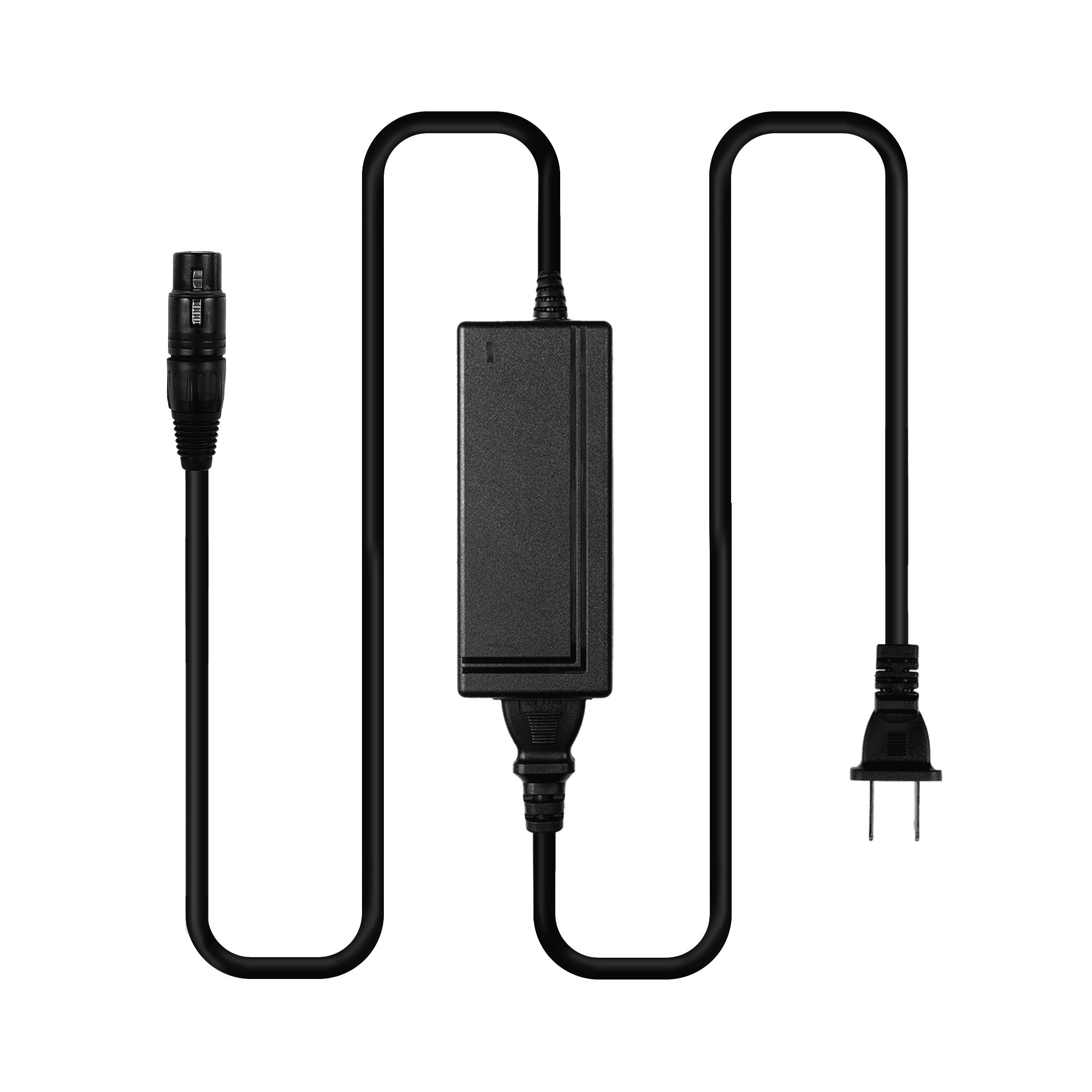 Indipro 12V AC Power Supply to 4-Pin Female XLR Connector (6A, 8') 12V Power Supply Indipro