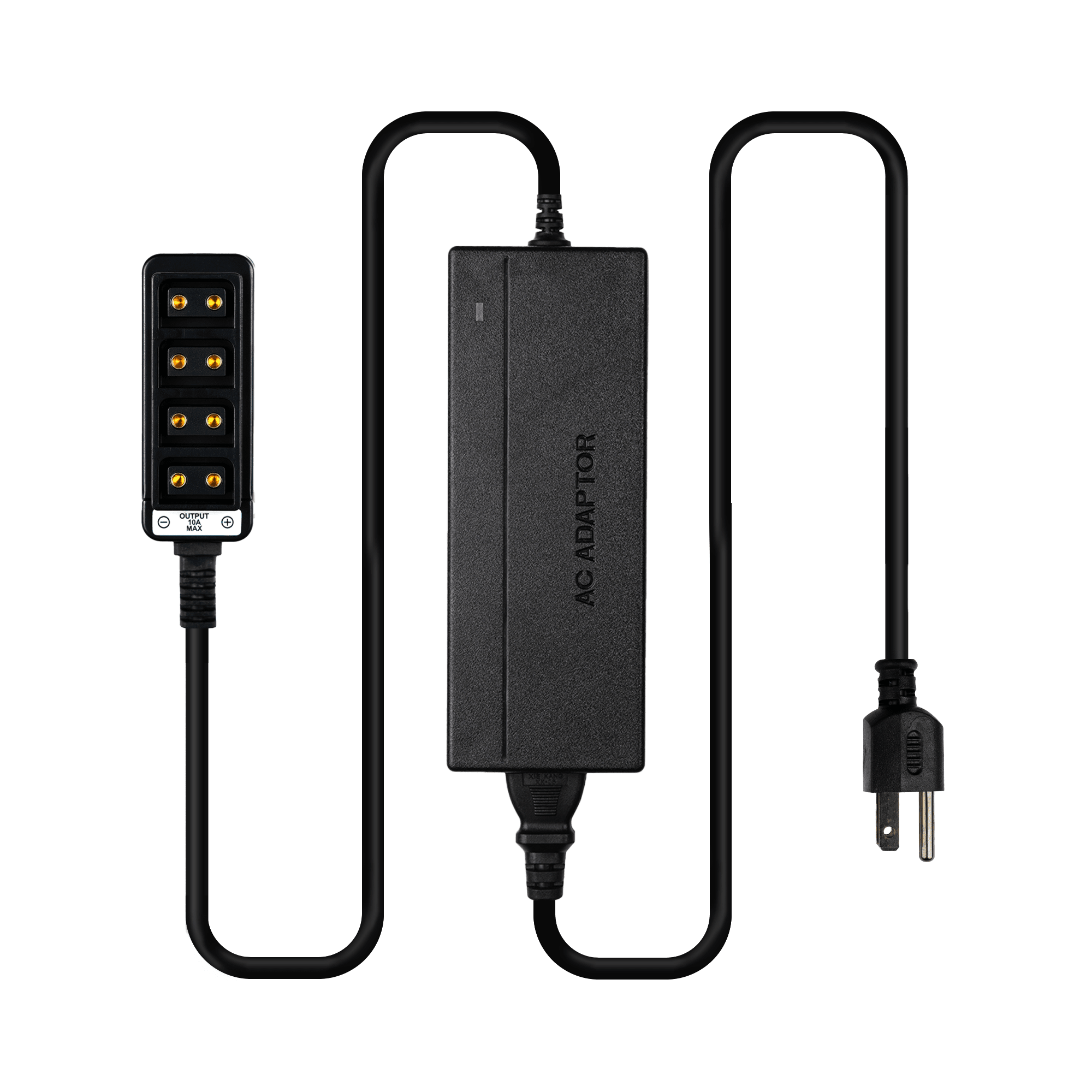 Indipro 12V Power Supply with 4x Female D-Tap Outputs (10A,8') 12V Power Supply Indipro