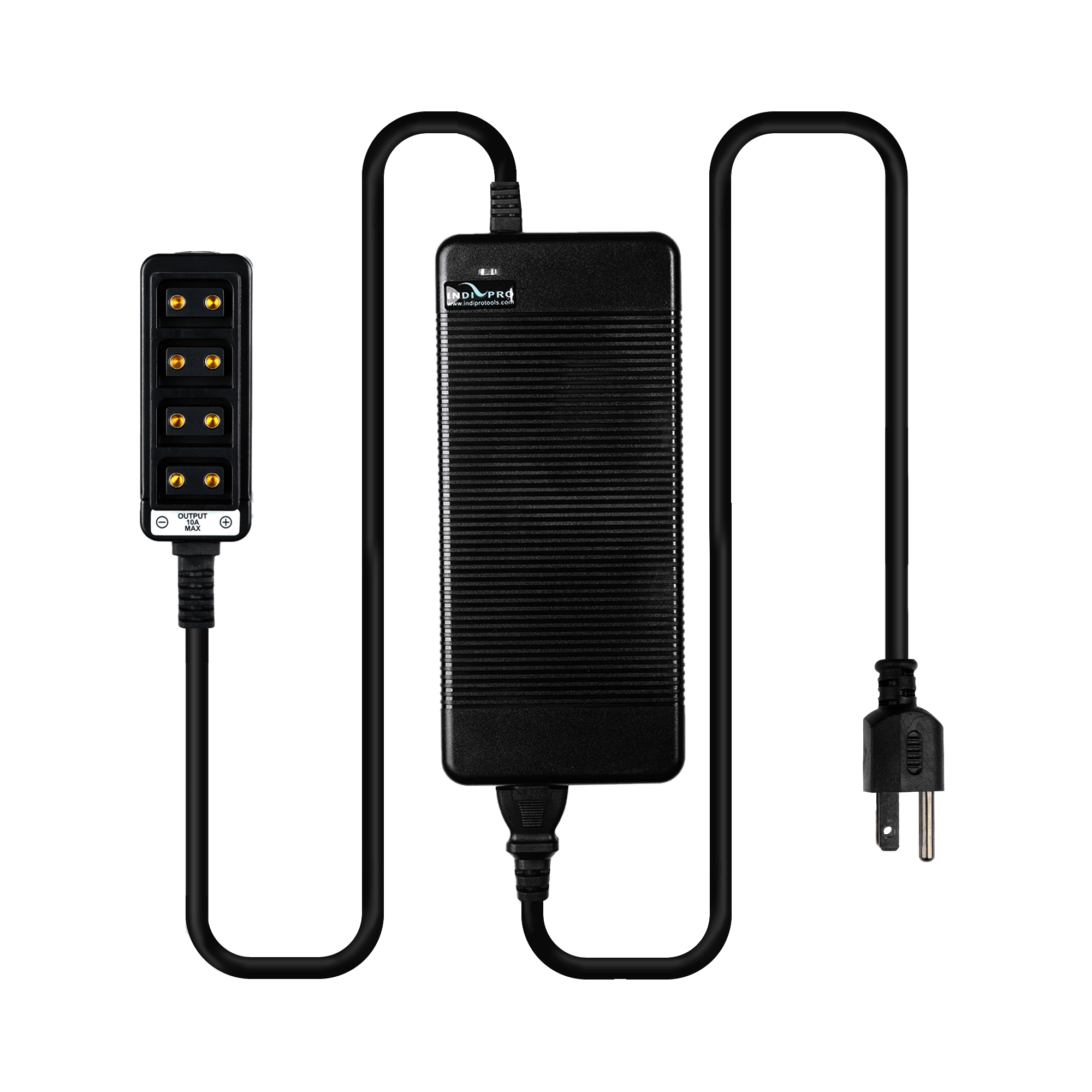 Indipro 15V AC Power Supply to 4-Way D-Tap Splitter (20A, 10') 15V Power Supply Indipro