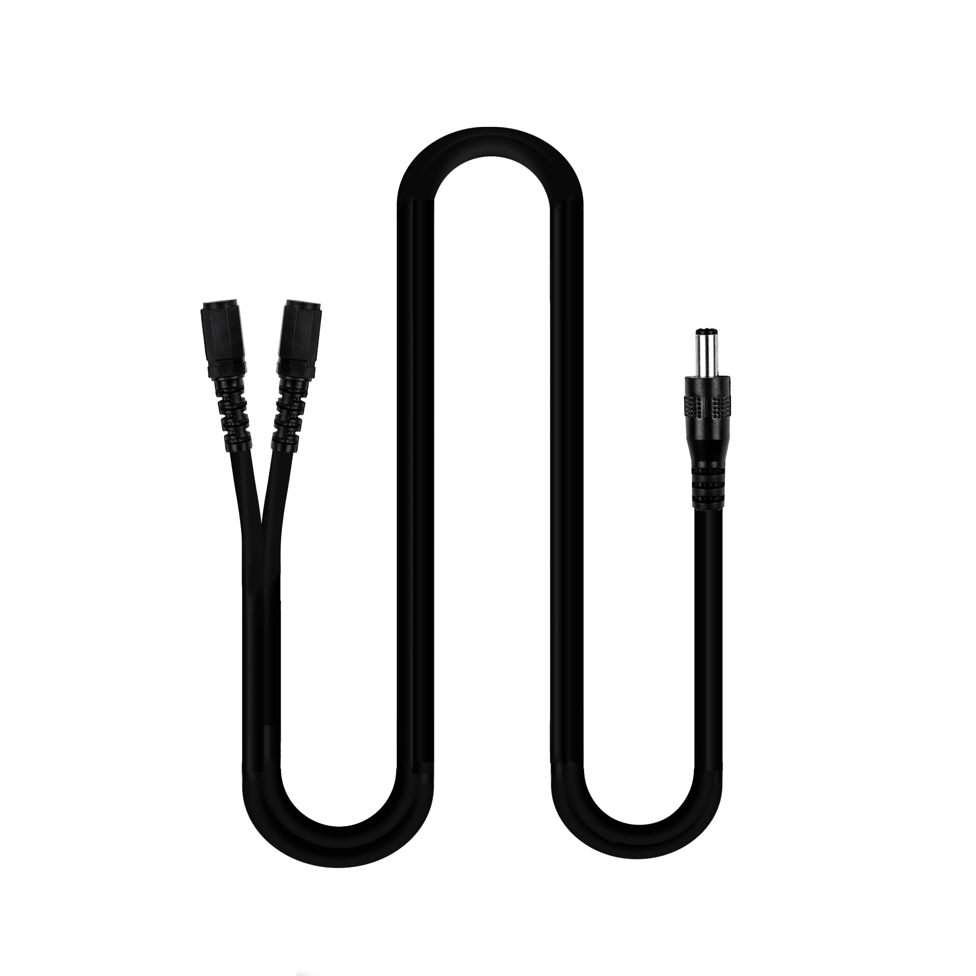 Indipro 2.1mm Male Power Cable to Dual 2.1mm Female Connectors (10", Non-Regulated) 2.1mm/ 2.5mm/ 2-Pin/ XLR Cables Indipro