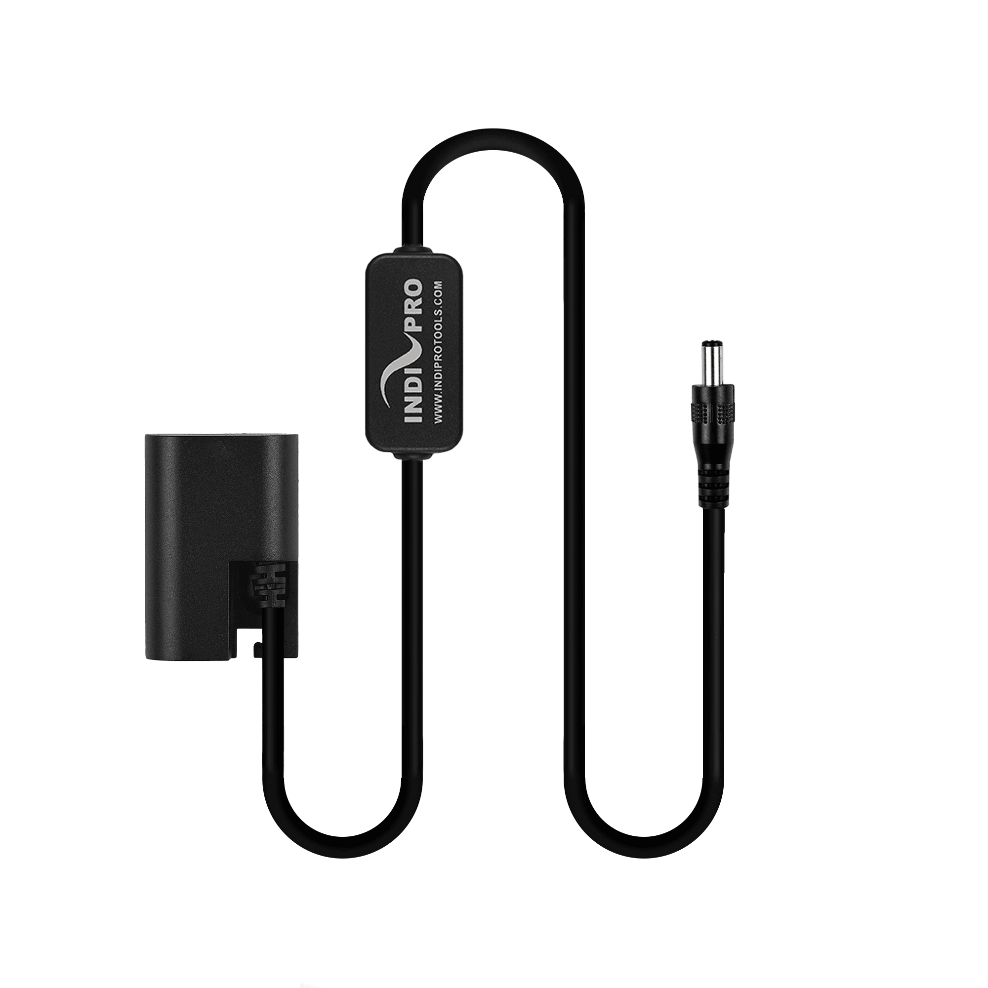 Indipro 2.5mm Male Power Cable to Canon LP-E6 Dummy Battery (24", Regulated) 2.1mm/ 2.5mm/ 2-Pin/ XLR Cables Indipro