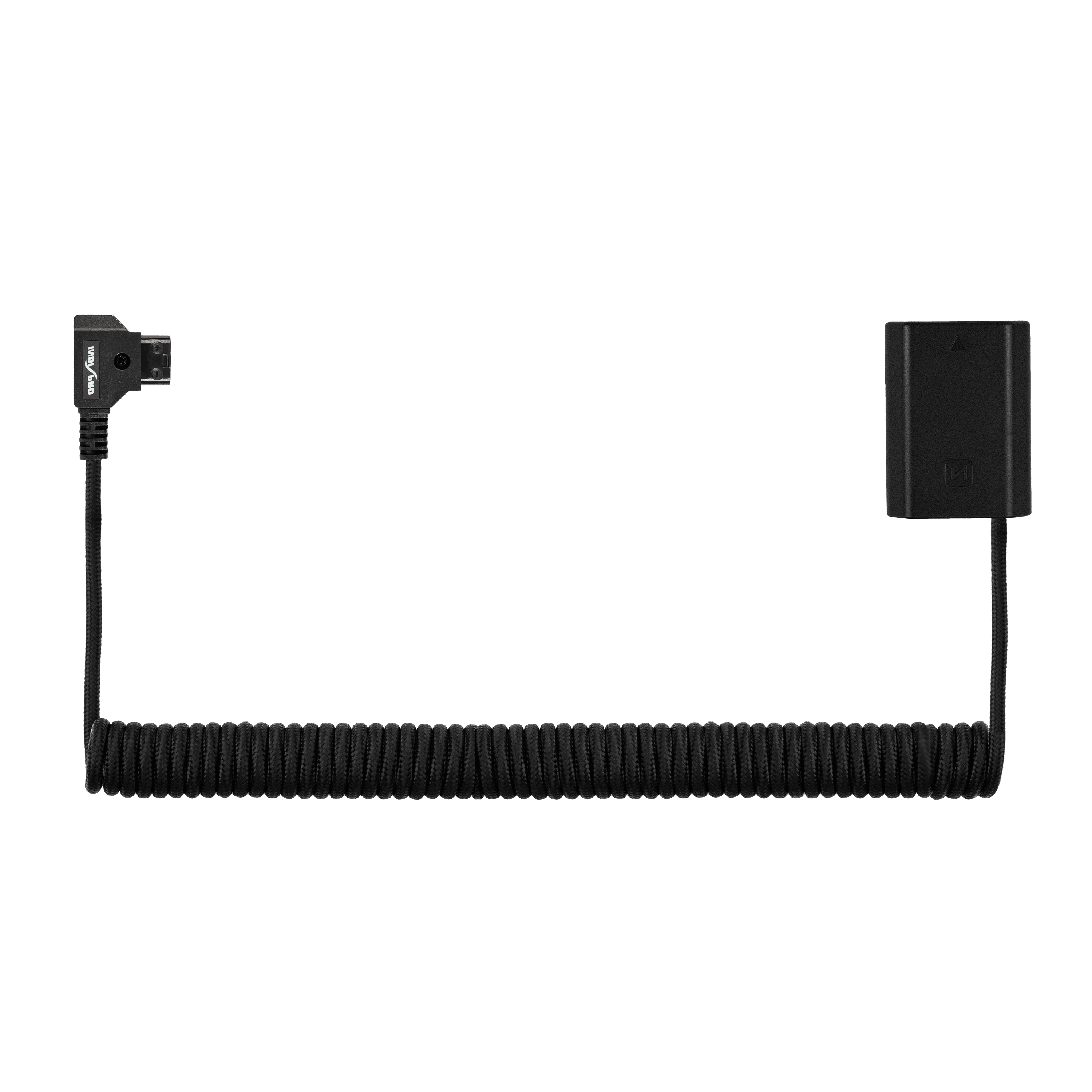 Indipro Braided Coiled D-Tap Power Cable to Sony NP-FZ100 Dummy Battery Power Cables Indipro Tools