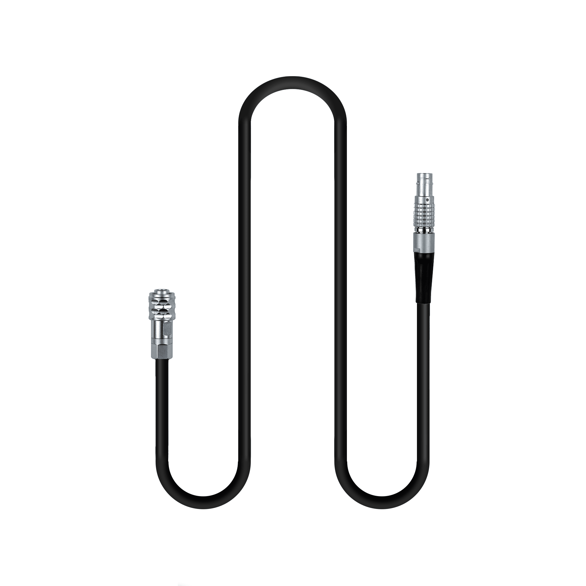 Indipro Coiled 2-Pin Male Lemo Power Cable to 2-Pin Connector for BMPCC 4K/6K/6K Pro (20-36") 2.1mm/ 2.5mm/ 2-Pin/ XLR Cables Indipro