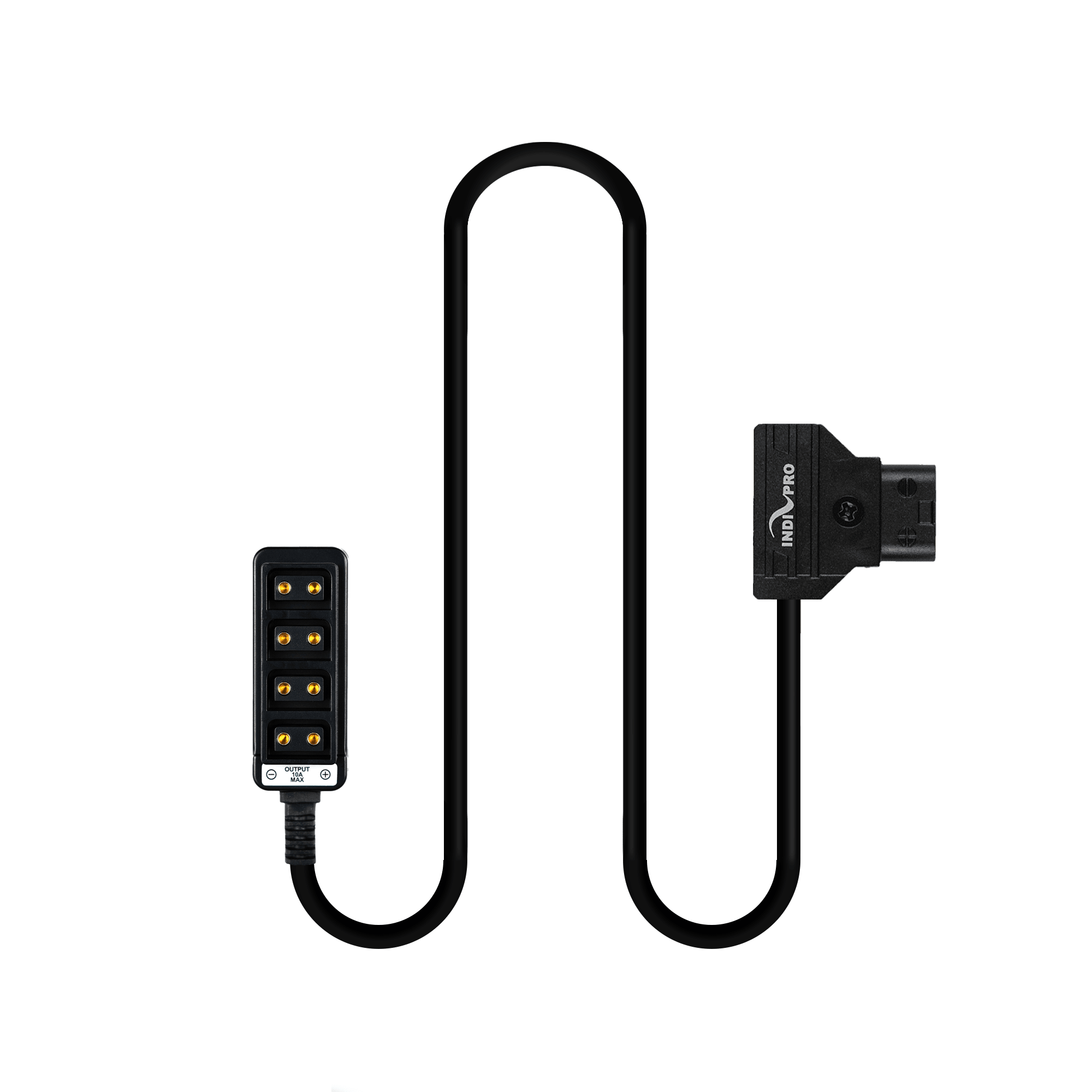 Indipro D-Tap Power Cable to 4x Female D-Tap Outputs (16", Non-Regulated) D-Tap Regulation Cables Indipro