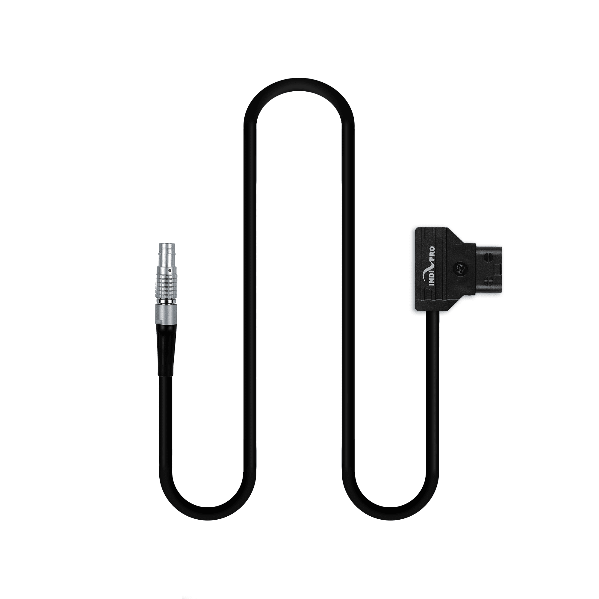 Indipro D-Tap Power Cable to Male 2-Pin LEMO Connector (18", Non-Regulated) D-Tap Regulation Cables Indipro