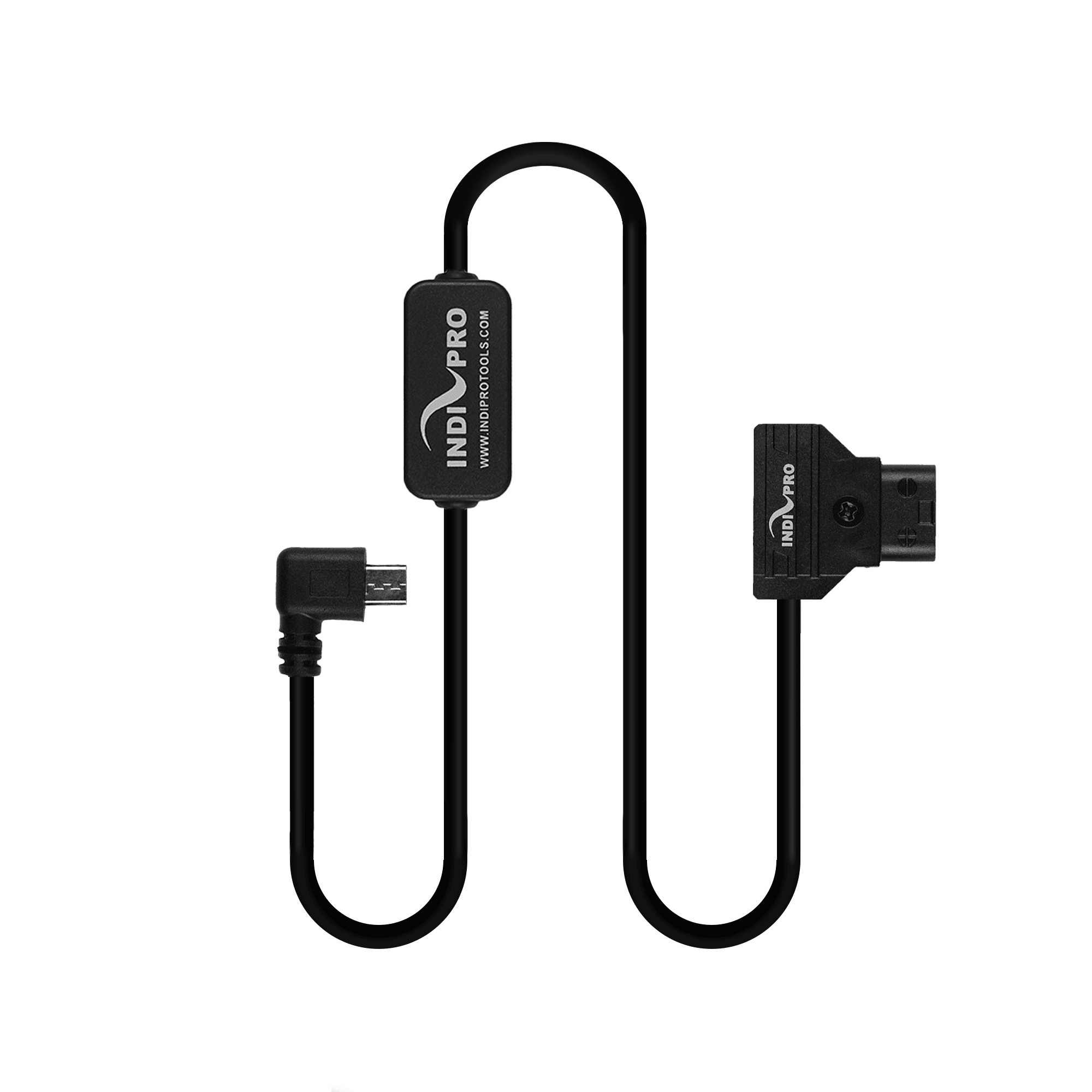 Indipro D-Tap Power Cable to Micro-USB Right-Angle Connector (24", Regulated) D-Tap Regulation Cables Indipro