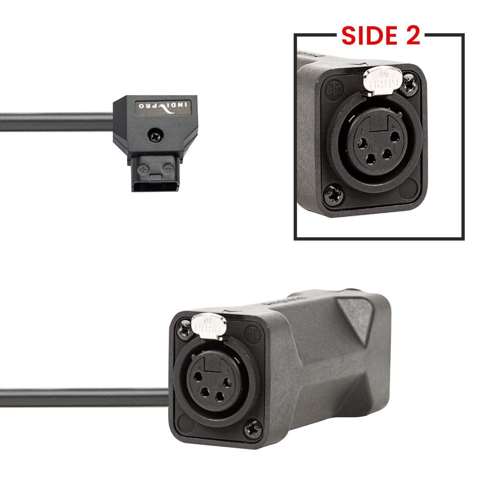 Indipro D-Tap to Dual 4-Pin Female XLR Connectors (24") Indipro Tools