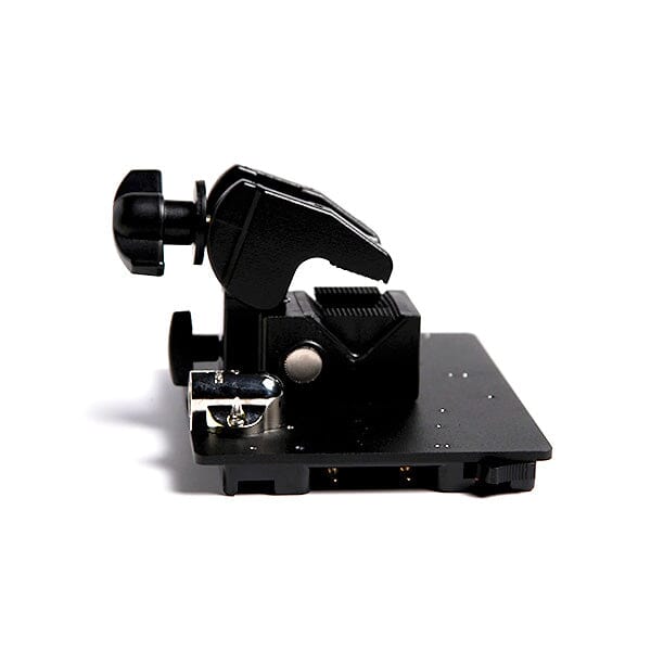 Indipro Dual Gold Mount Battery Plate with 4-Pin XLR Output & Locking Clamp Dual Battery Adapter Plates Indipro