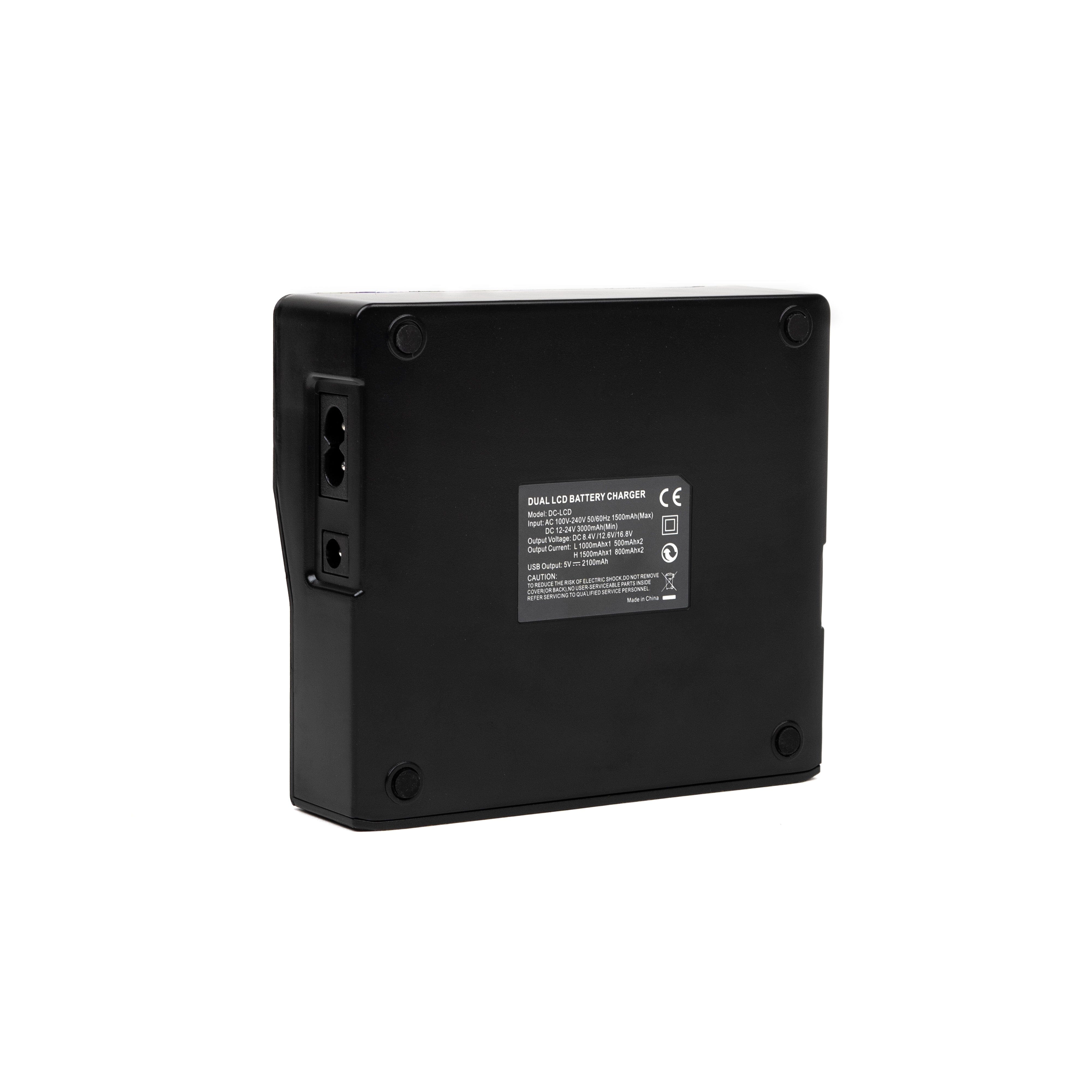 IndiPRO Dual LCD Charger for BP-U Series Batteries BP-U Battery Indipro