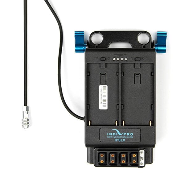 Indipro Dual NP-F Battery Plates for BMPCC 4K/6K/6K Pro with 15mm Rod Mount and 4x D-Tap Outputs NP-F Adapter Plate Indipro