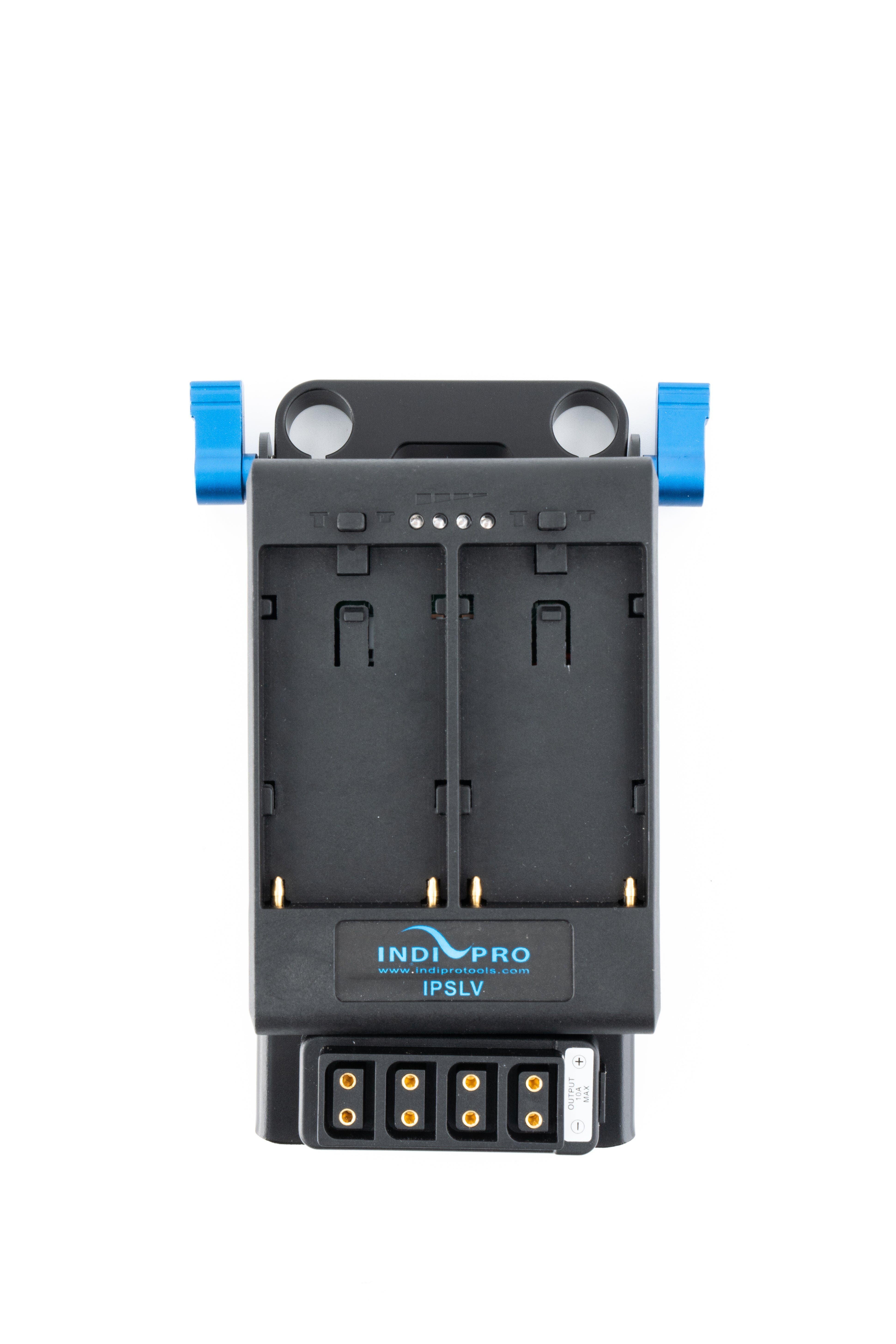 Indipro Dual NP-F Battery Plates with 4x D-Tap Outputs and 15mm Rod Mount NP-F Adapter Plate Indipro