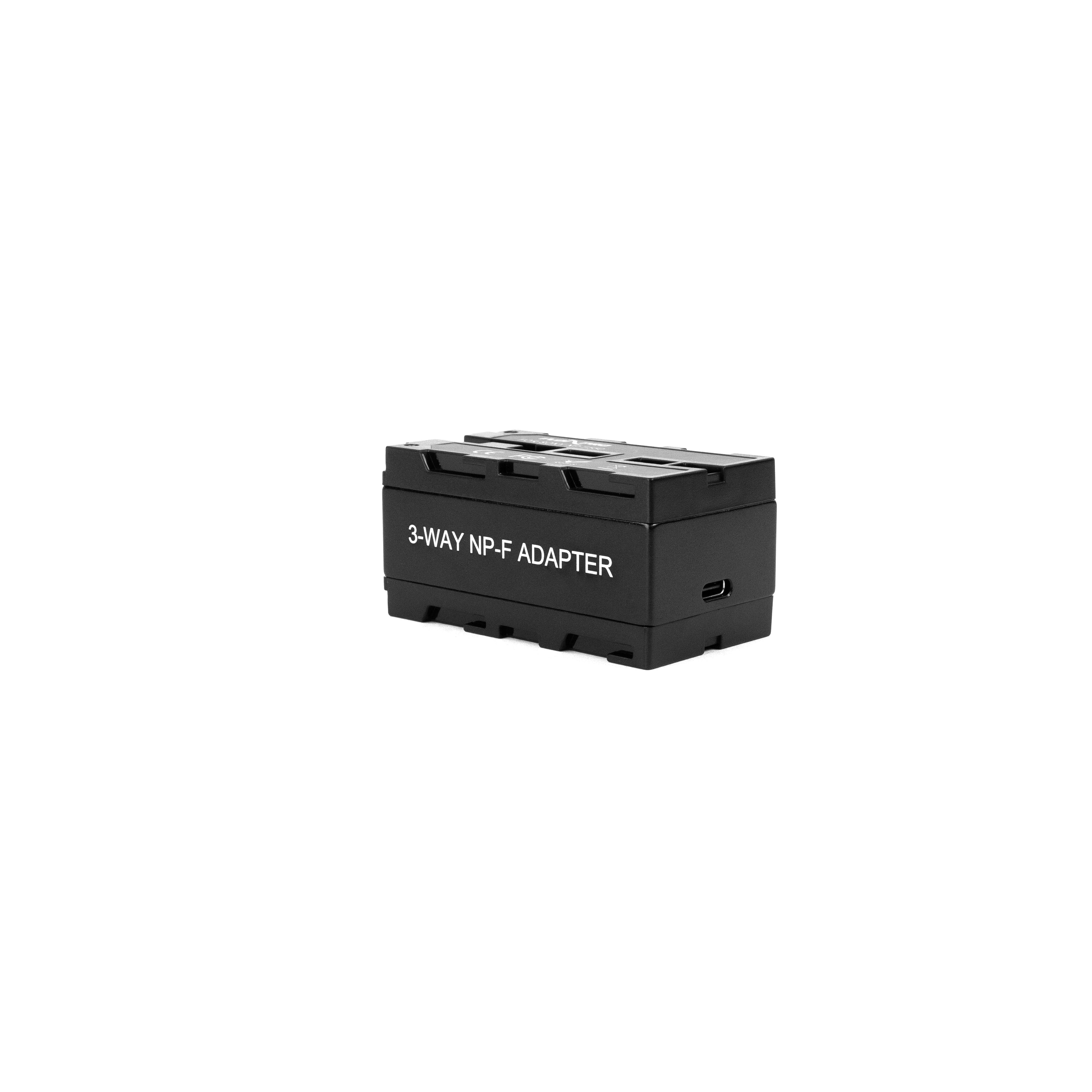 Indipro Dual-Side Sony NP-F Dummy Battery with 2.5mm Input/ Type-C Output Power Cables Indipro