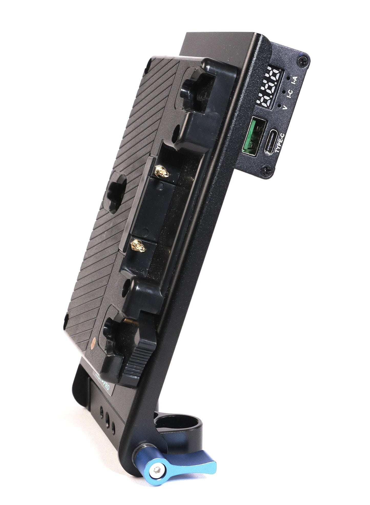 Indipro Gold Mount Battery Adapter Plate to Type-C USB Converter w/ 15mm Rod System Gold Mount Adapter Plate Indipro