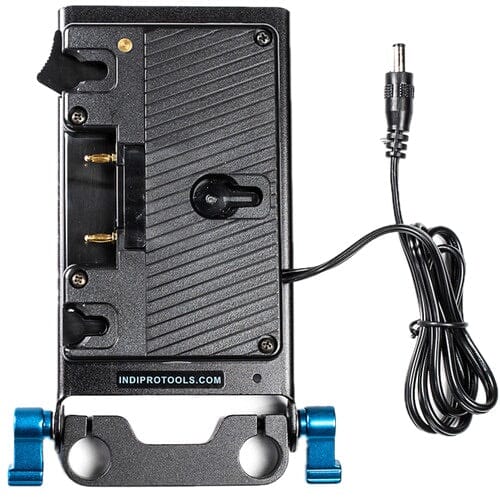 Indipro Gold Mount Battery Plate for Blackmagic Cinema Camera with 15mm Rod Mount (20") Gold Mount Adapter Plate Indipro
