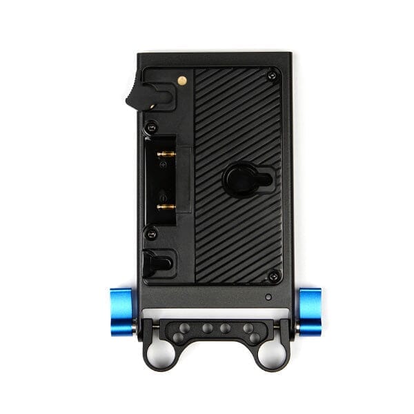 Indipro Gold Mount Battery Plate with D-Tap Outputs and 15mm Rod Mount Gold Mount Adapter Plate Indipro