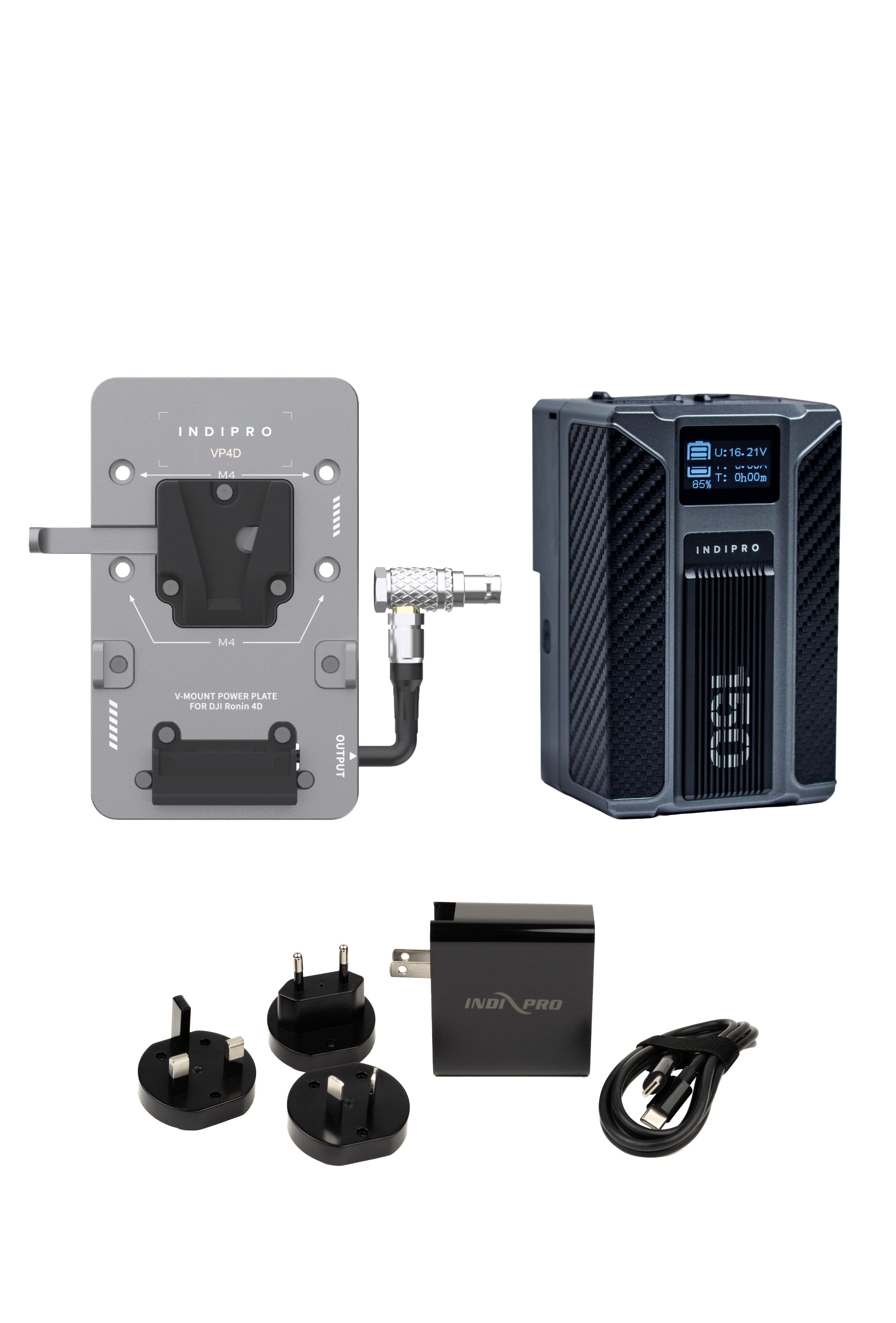 Indipro Kratos 150Wh V-Mount Power Kit for DJI Ronin 4D Power Kit Indipro Tools
