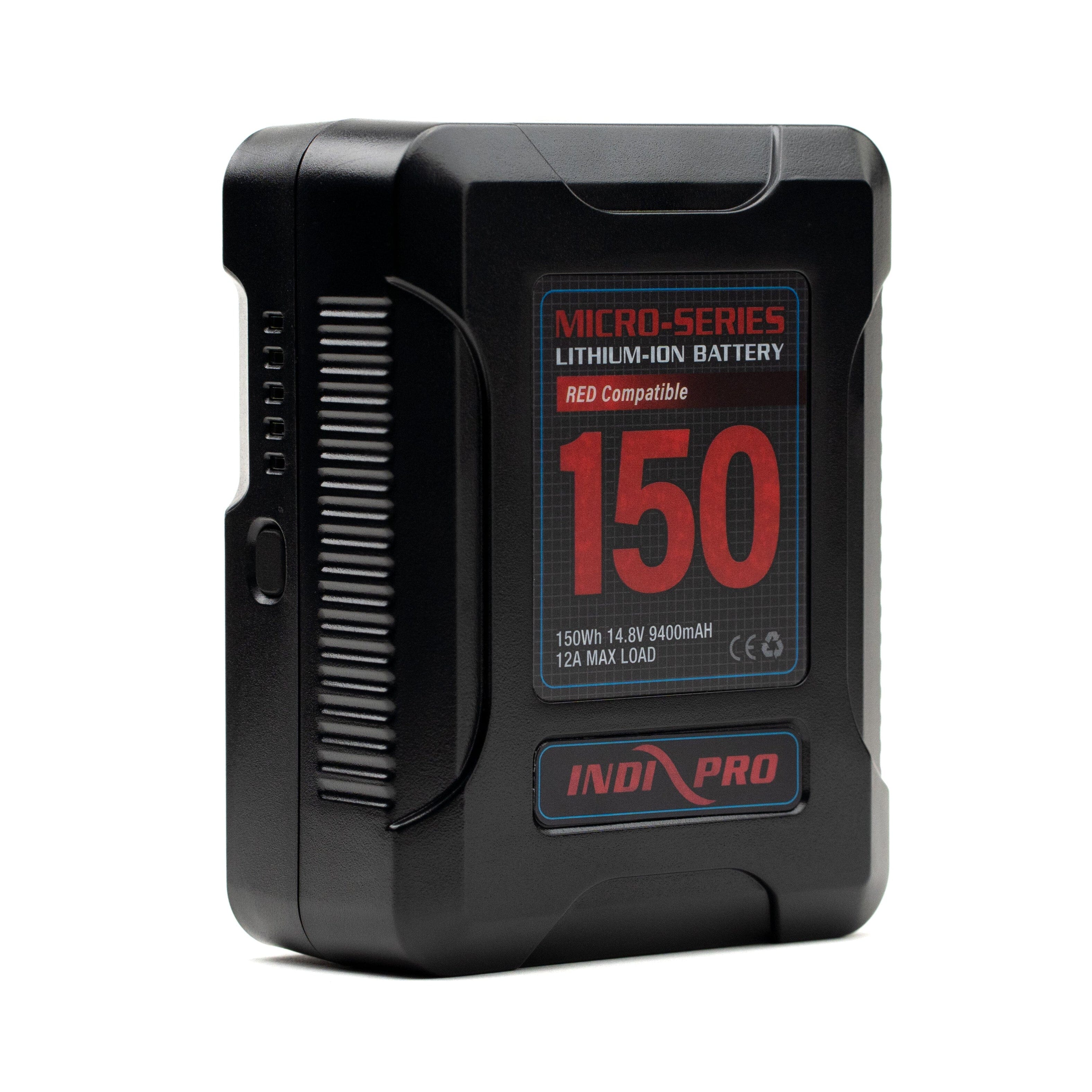 Indipro Micro Series 150Wh V-Mount Lithium-Ion Battery (RED Compatible) Micro-Series Batteries Indipro