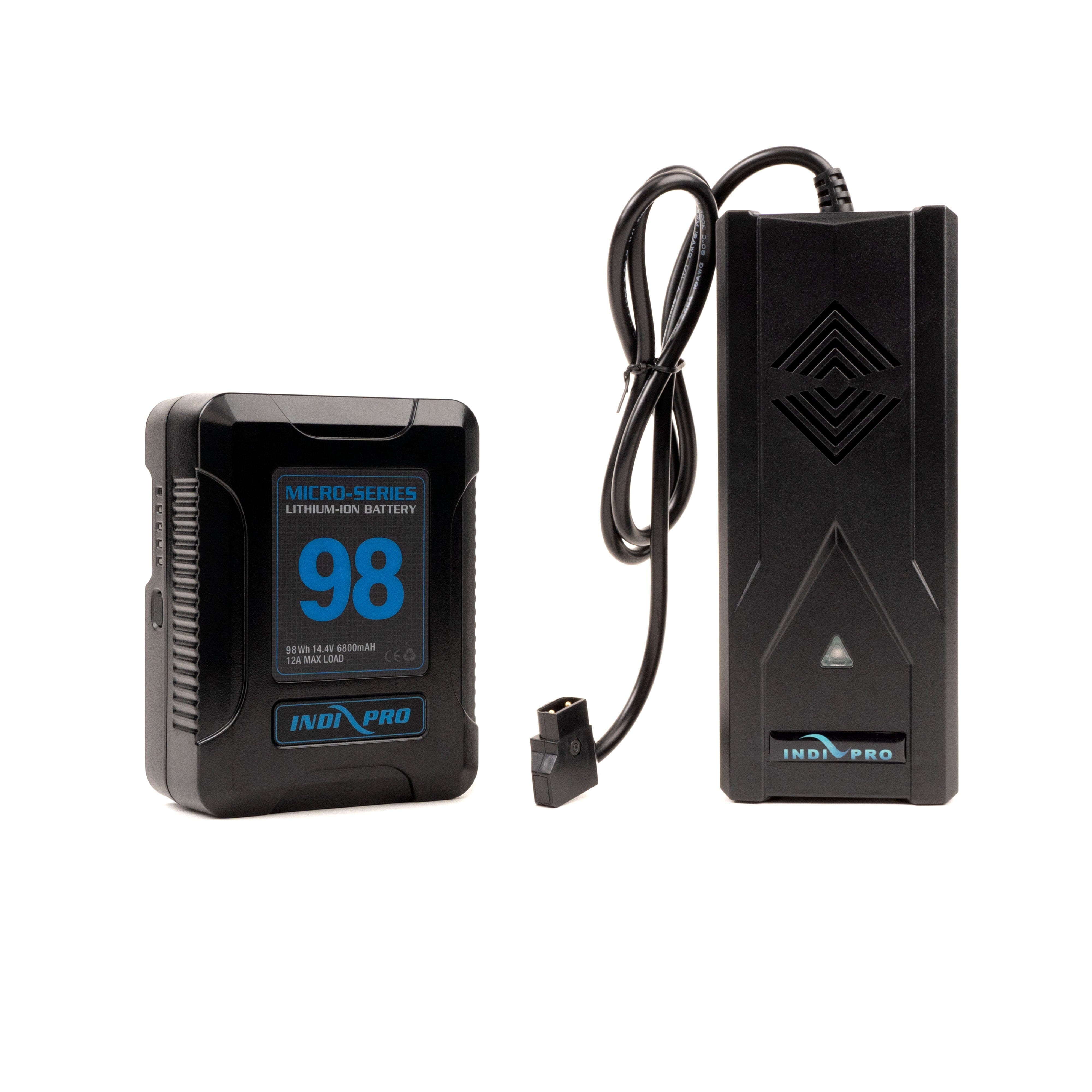 Indipro Micro-Series 98Wh Pro Battery Supercharger Kit (V-Mount) Battery Kit Indipro