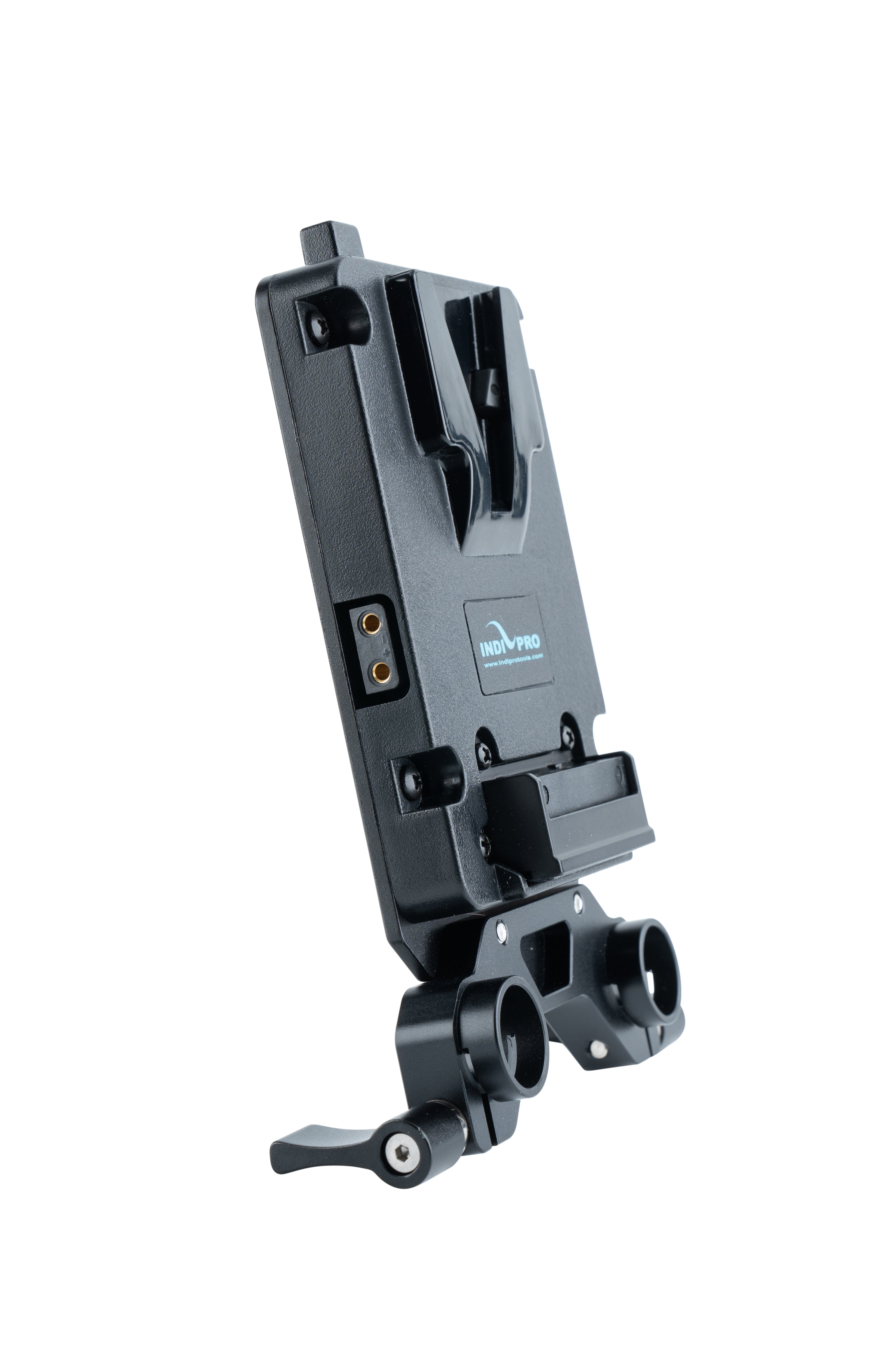 Indipro Mini V-Mount Adapter Plate with 15mm Rod Mount V-Mount Adapter Plate Indipro