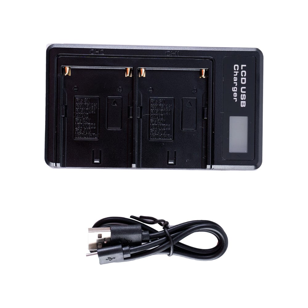 Indipro NP-F Series Dual Battery Charger NP-F Battery Indipro