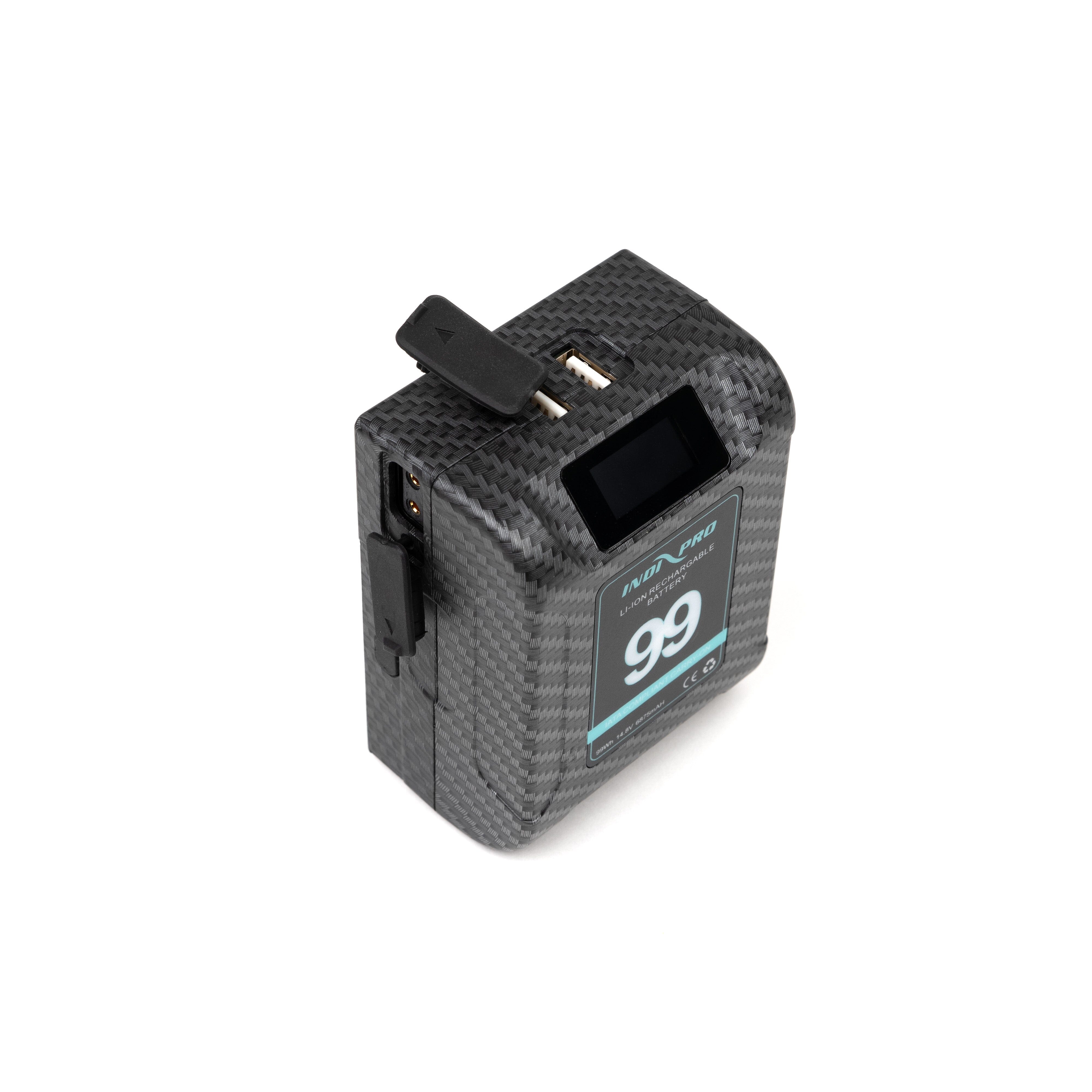 Indipro Open Box Alpha Series 99Wh V-Mount Lithium-Ion Battery (Carbon Fiber Color) Alpha Series Batteries Indipro