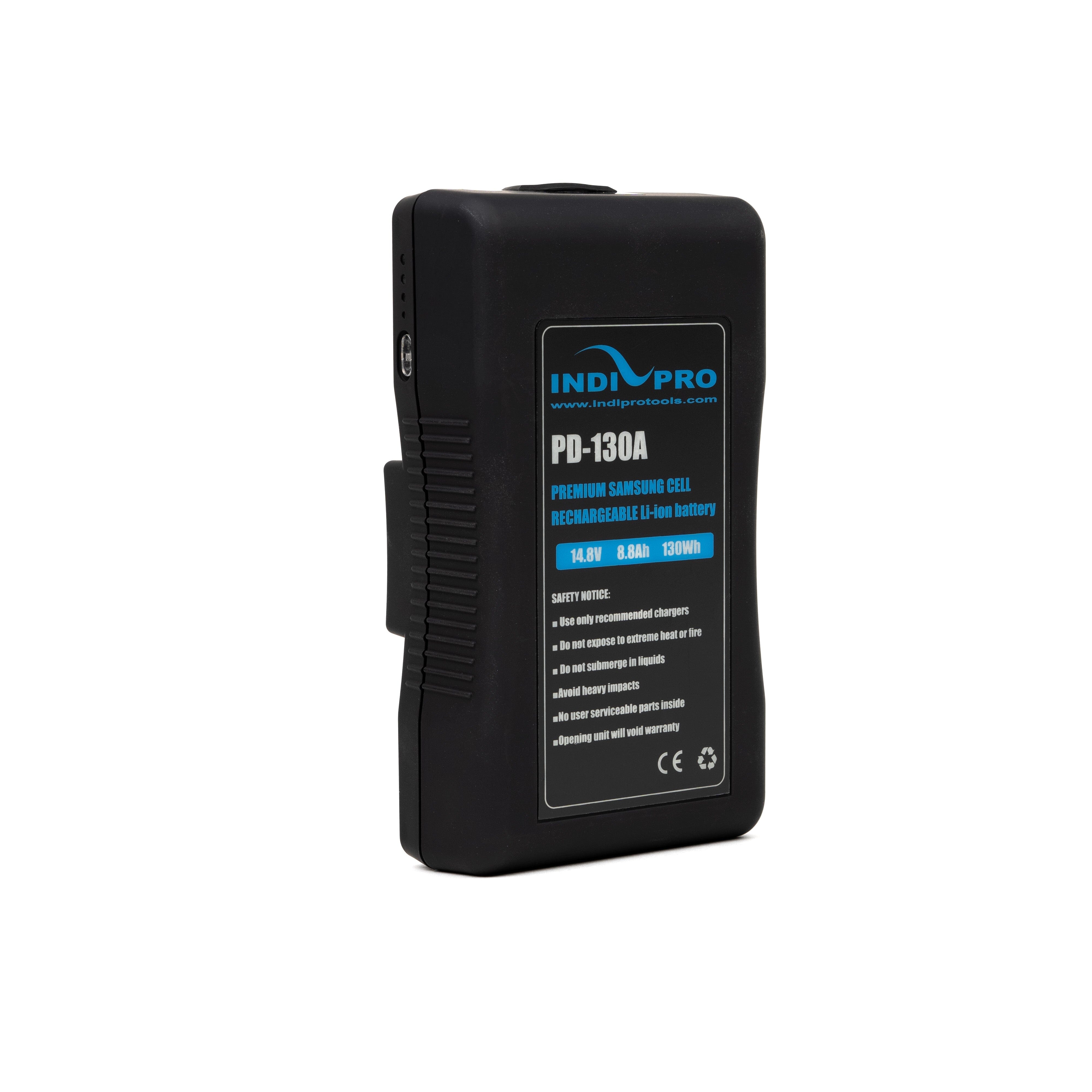 Indipro Open Box Compact Series 130Wh Gold Mount Lithium-Ion Battery Compact Series Batteries Indipro