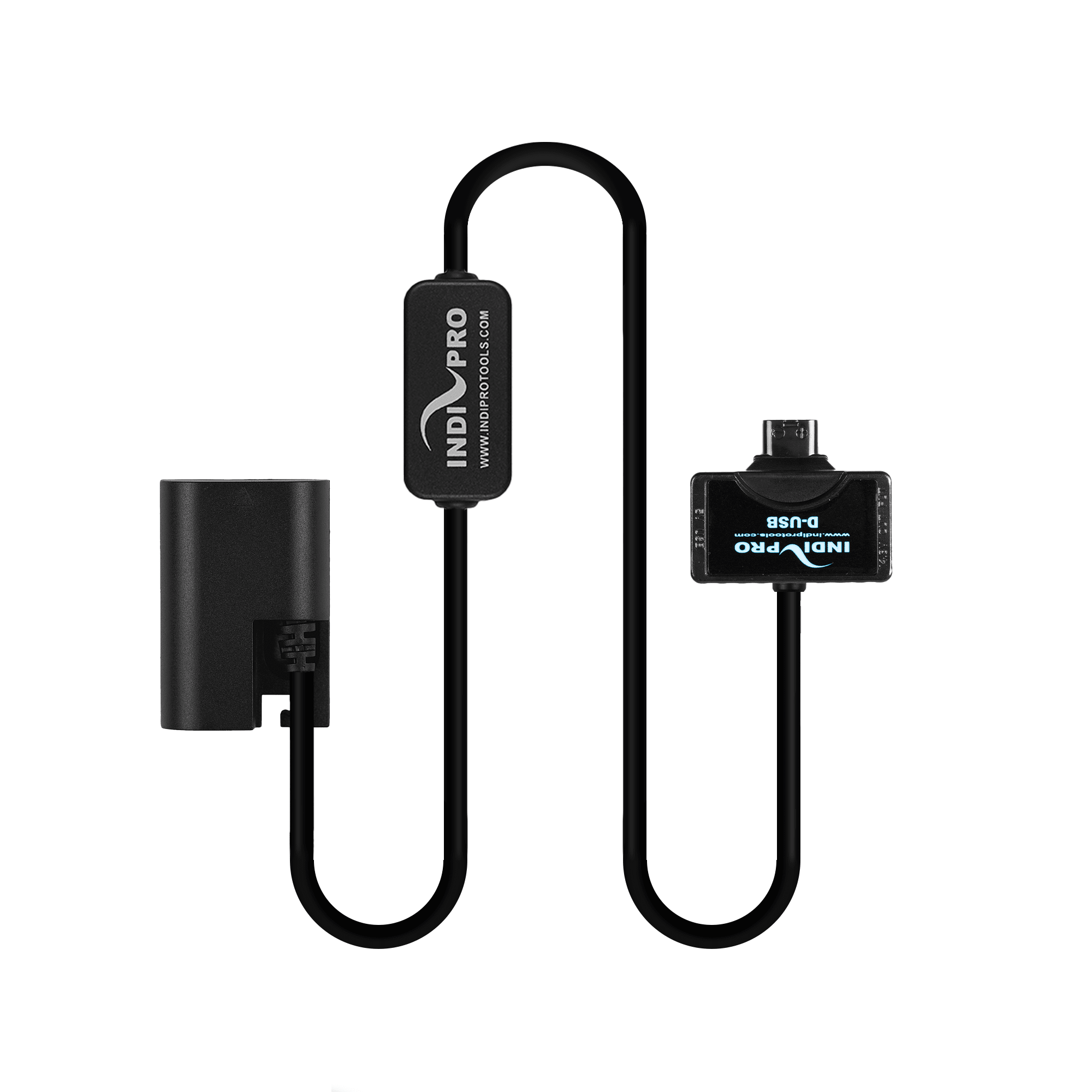 Indipro Tri-Tap Power Cable to Canon LP-E6 Dummy Battery (30", Regulated) Indipro