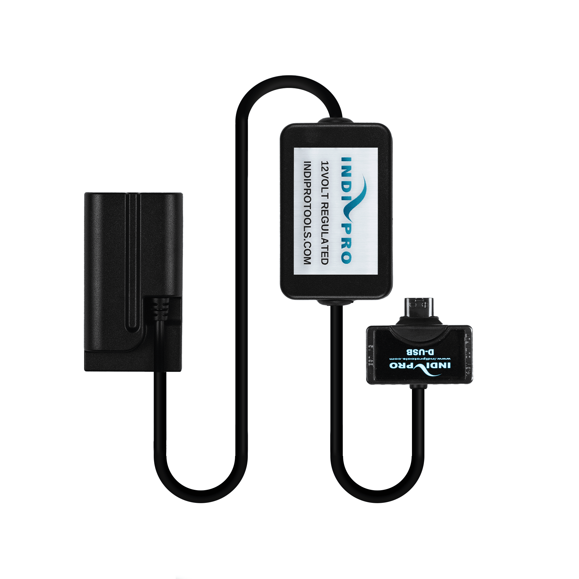 Indipro Tri-Tap Power Cable to Sony L-Series (NP-F) Dummy Battery (30", Regulated) Indipro