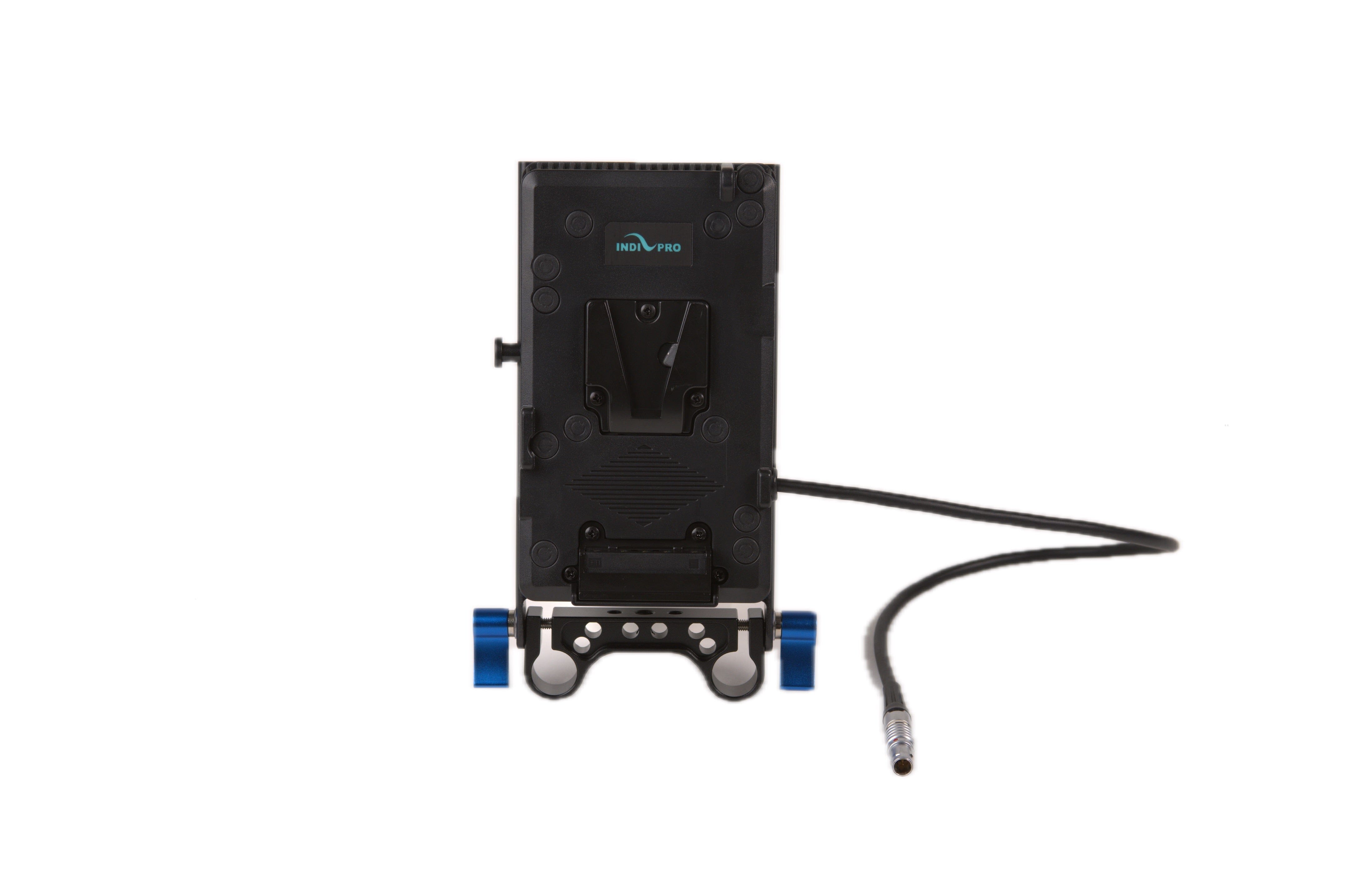 Indipro V-Mount Battery Adapter Plate for Blackmagic PYXIS Camera w/ 15mm Rod System (16") Indipro Tools