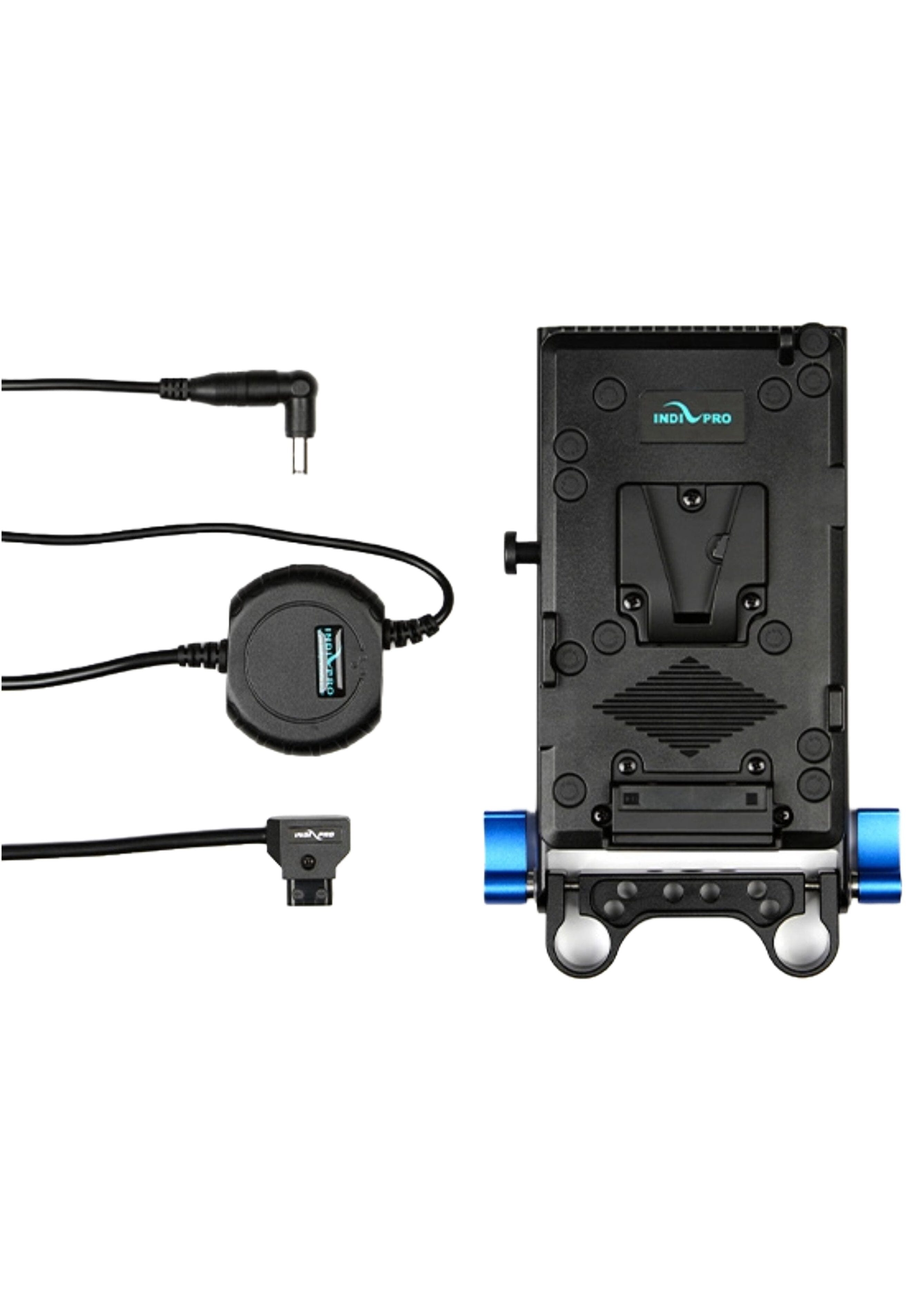 Indipro V-Mount Battery Adapter Plate for Sony FX6 Camera with 15mm Rod Mount (24") V-Mount Adapter Plate Indipro