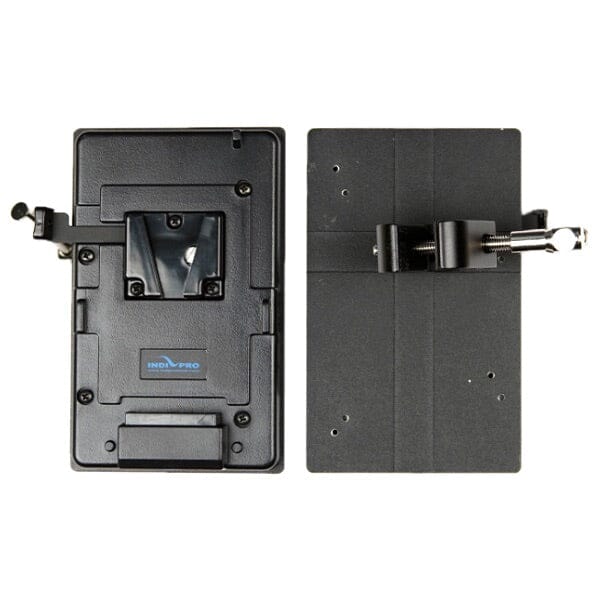 Indipro V-Mount Battery Adapter Plate with D-Tap Output and Mounting Clamp V-Mount Adapter Plate Indipro