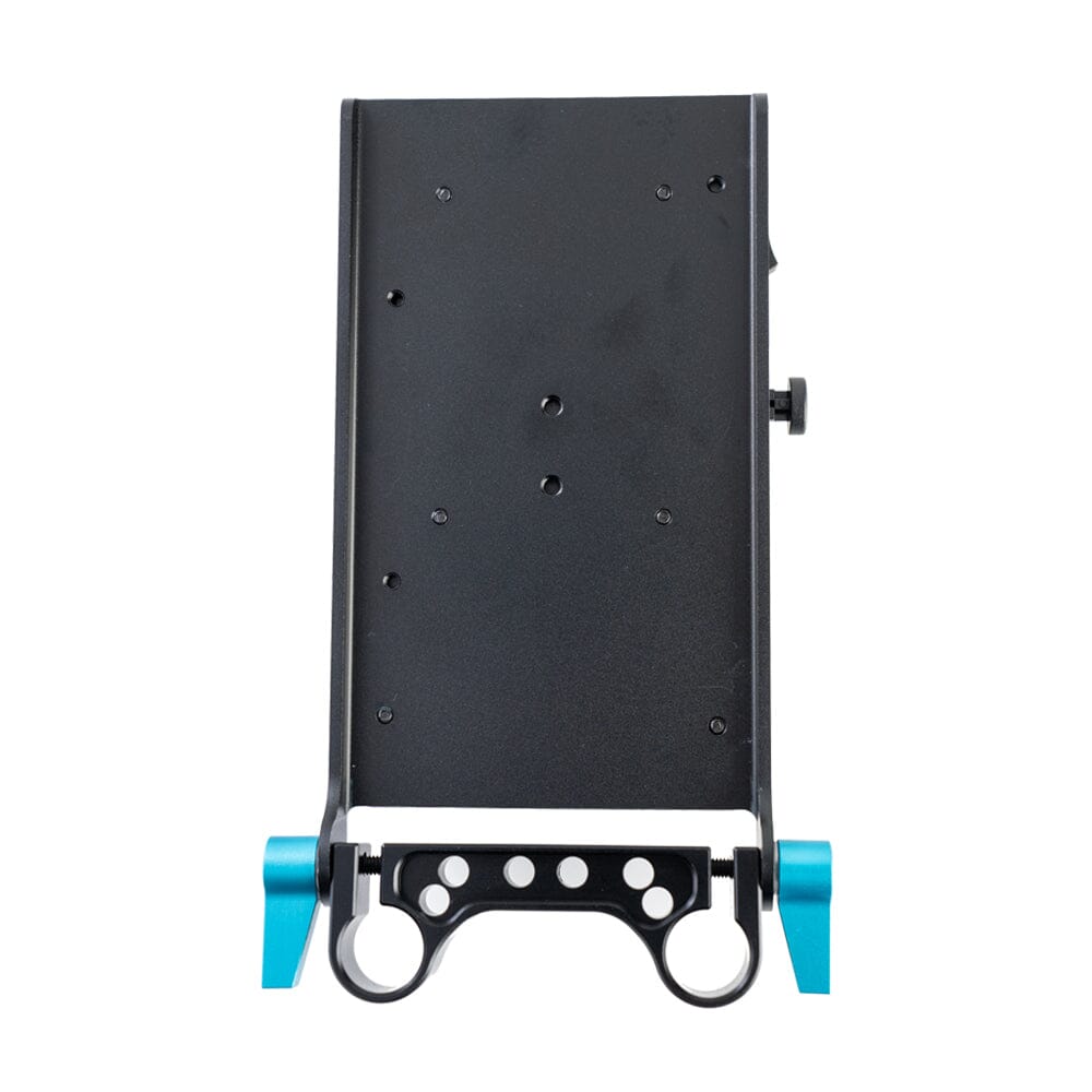 Indipro V-Mount Battery Plate with Multiple Output Ports and 15mm Rod Mount V-Mount Adapter Plate Indipro