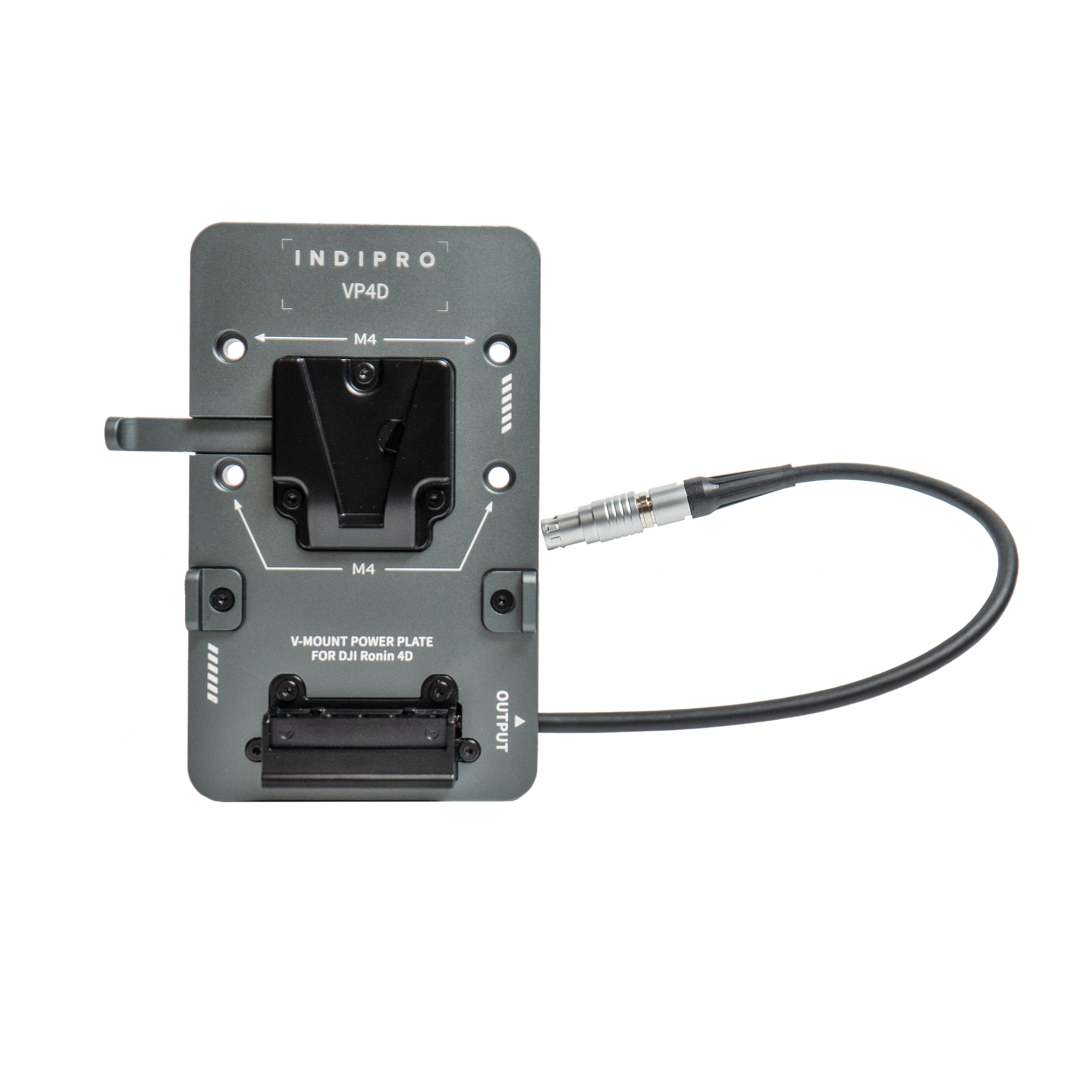 Indipro V-Mount Battery Power System for DJI Ronin 4D - Extended Cable (9”) Battery Adapter Plate Indipro Tools