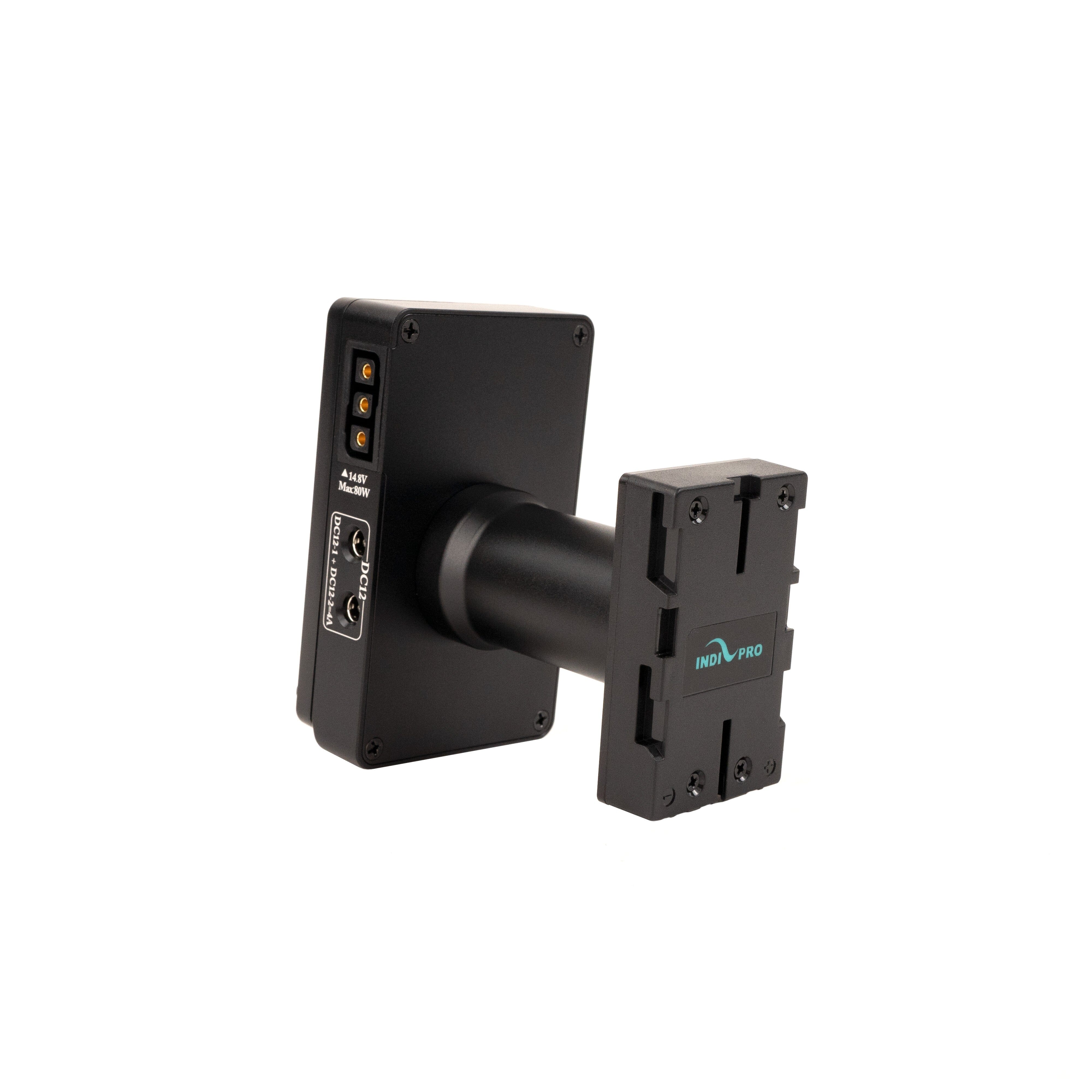 Indipro V-Mount Battery to BP-U Series Battery Adapter Plate w/ Multiple Outputs V-Mount Adapter Plate Indipro