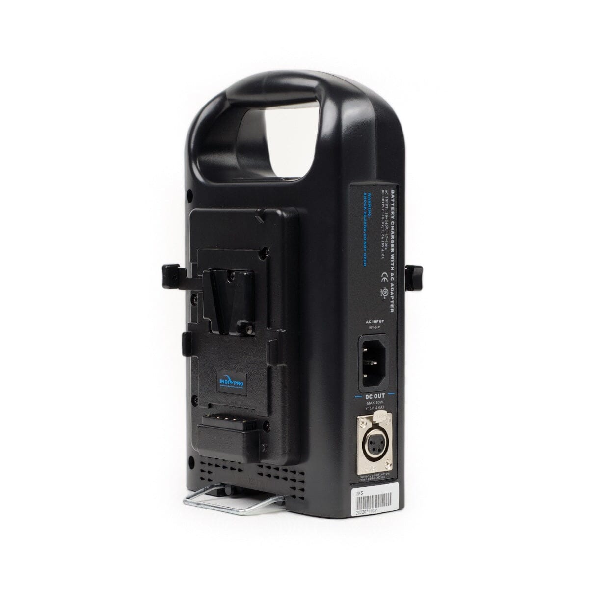 Indipro V-Mount Dual 14.4V Battery Charger with XLR Output Dual Battery Charger Indipro