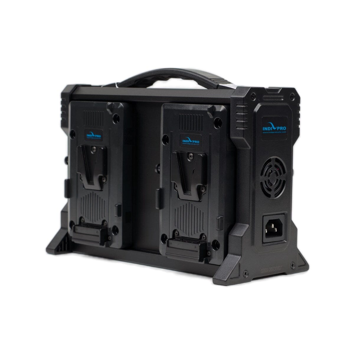 Indipro V-Mount Quad 14.4V Battery Charger with XLR Output Quad Battery Charger Indipro
