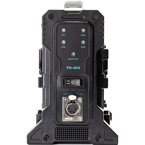 Kratos II (99Wh) 4-Battery Kit with Quad Pro Charger (V-Mount) Battery Kit Indipro