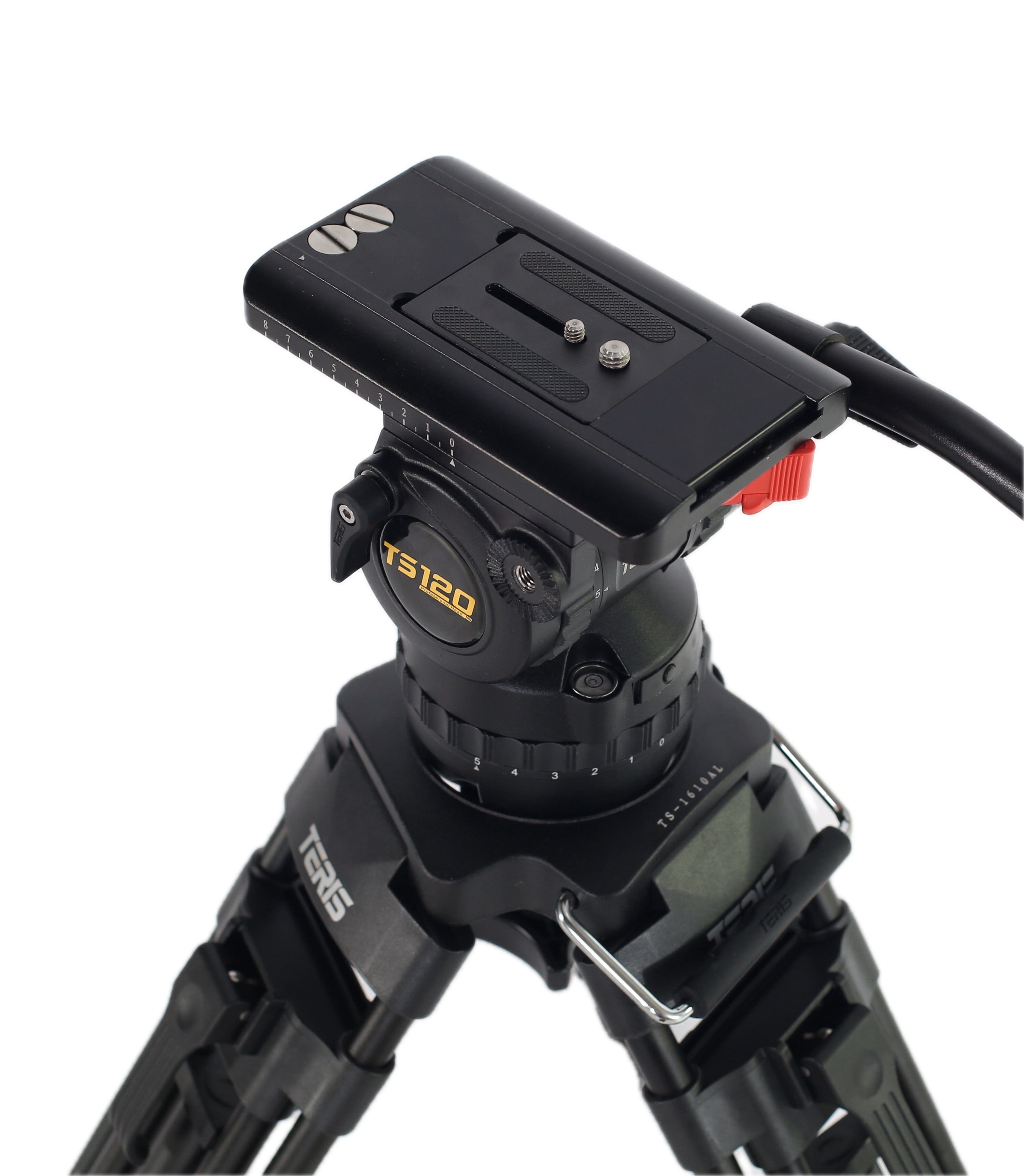 Teris TS120CF-Q Fluid Head & Tripod Kit (Carbon Fiber) Fluid Head & Tripod Kit Indipro