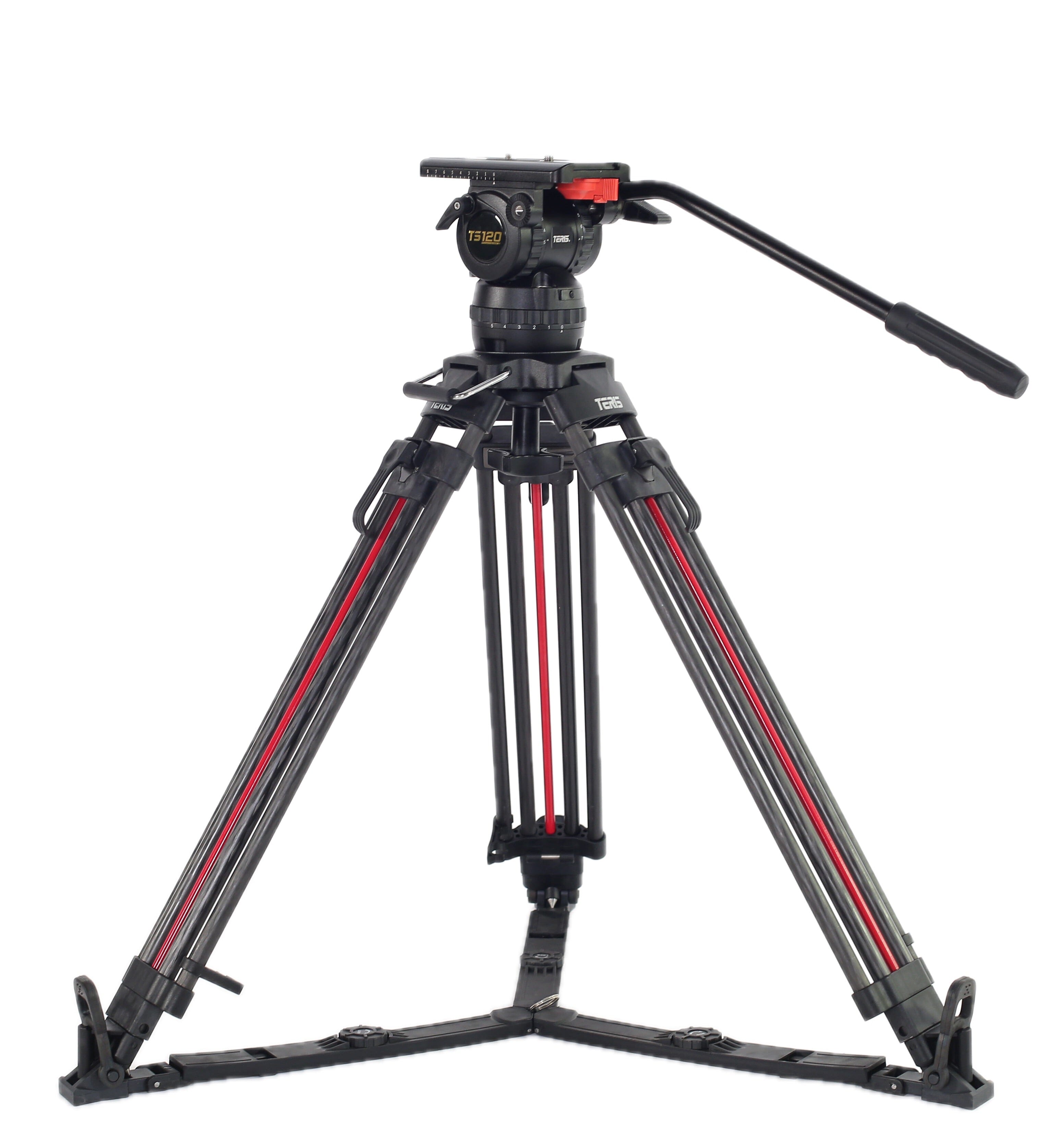 Teris TS120CF-Q Fluid Head & Tripod Kit (Carbon Fiber) Fluid Head & Tripod Kit Indipro