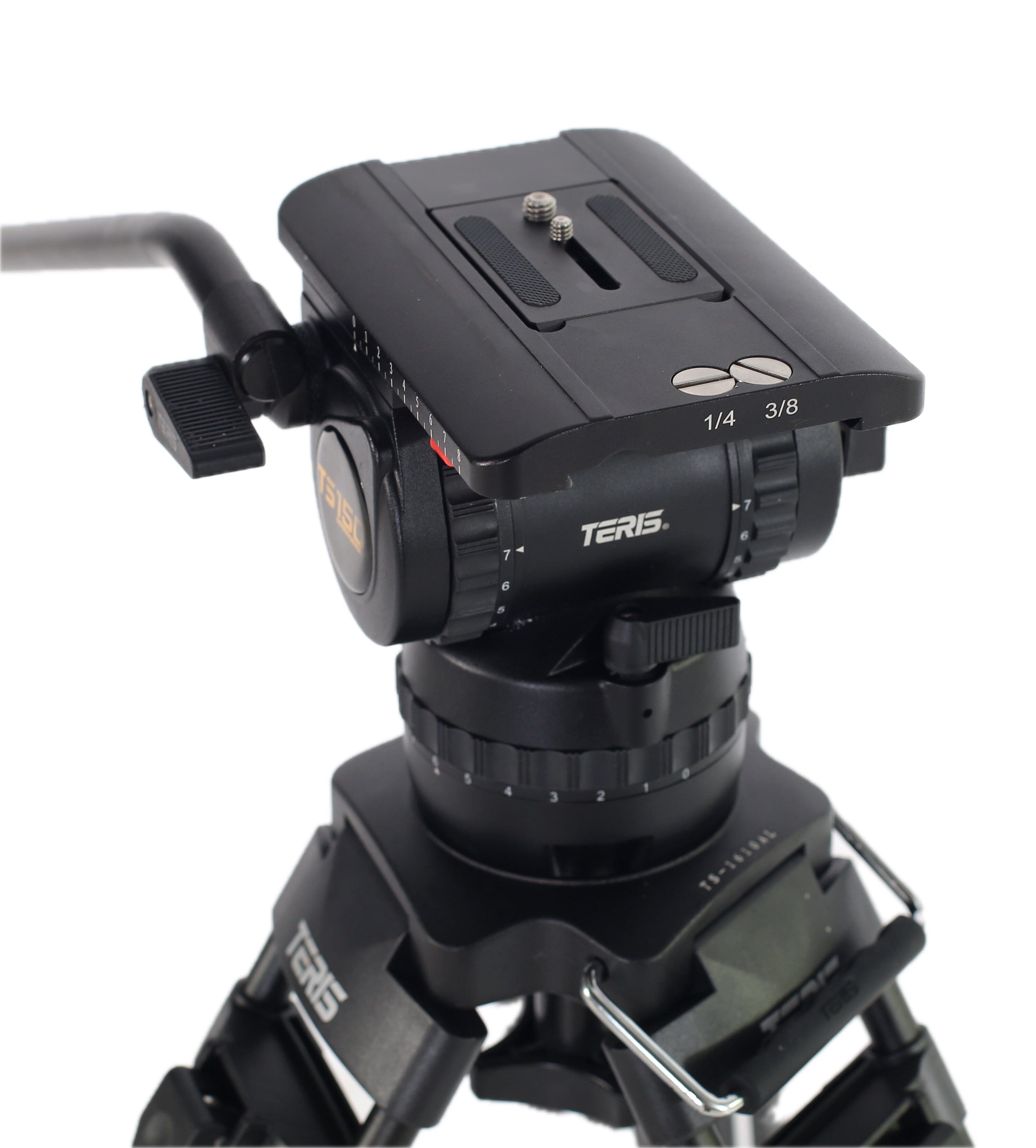 Teris TS150CF-Q Fluid Head & Tripod Kit (Carbon Fiber) Fluid Head & Tripod Kit Indipro