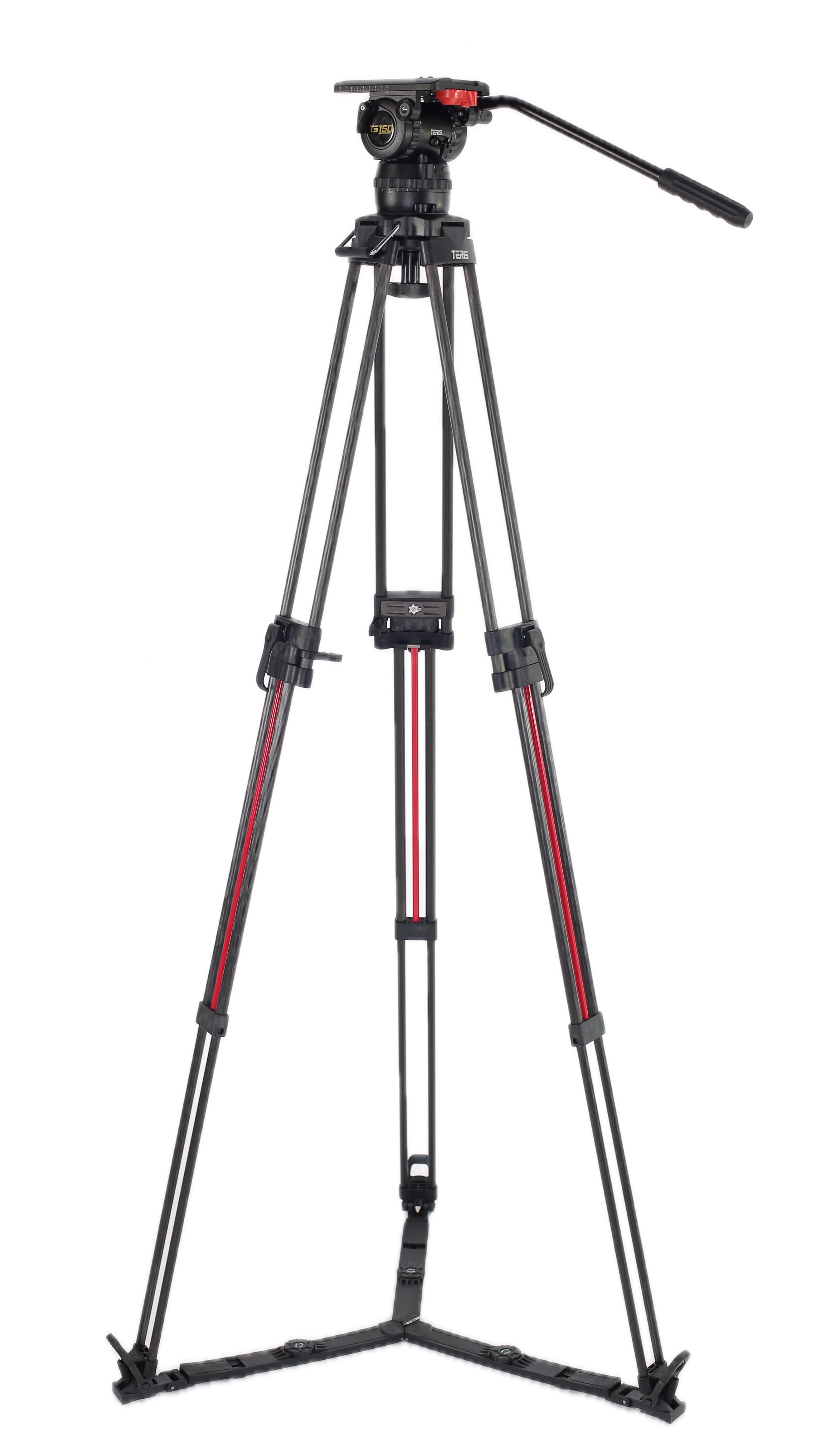 Teris TS150CF-Q Fluid Head & Tripod Kit (Carbon Fiber) Fluid Head & Tripod Kit Indipro