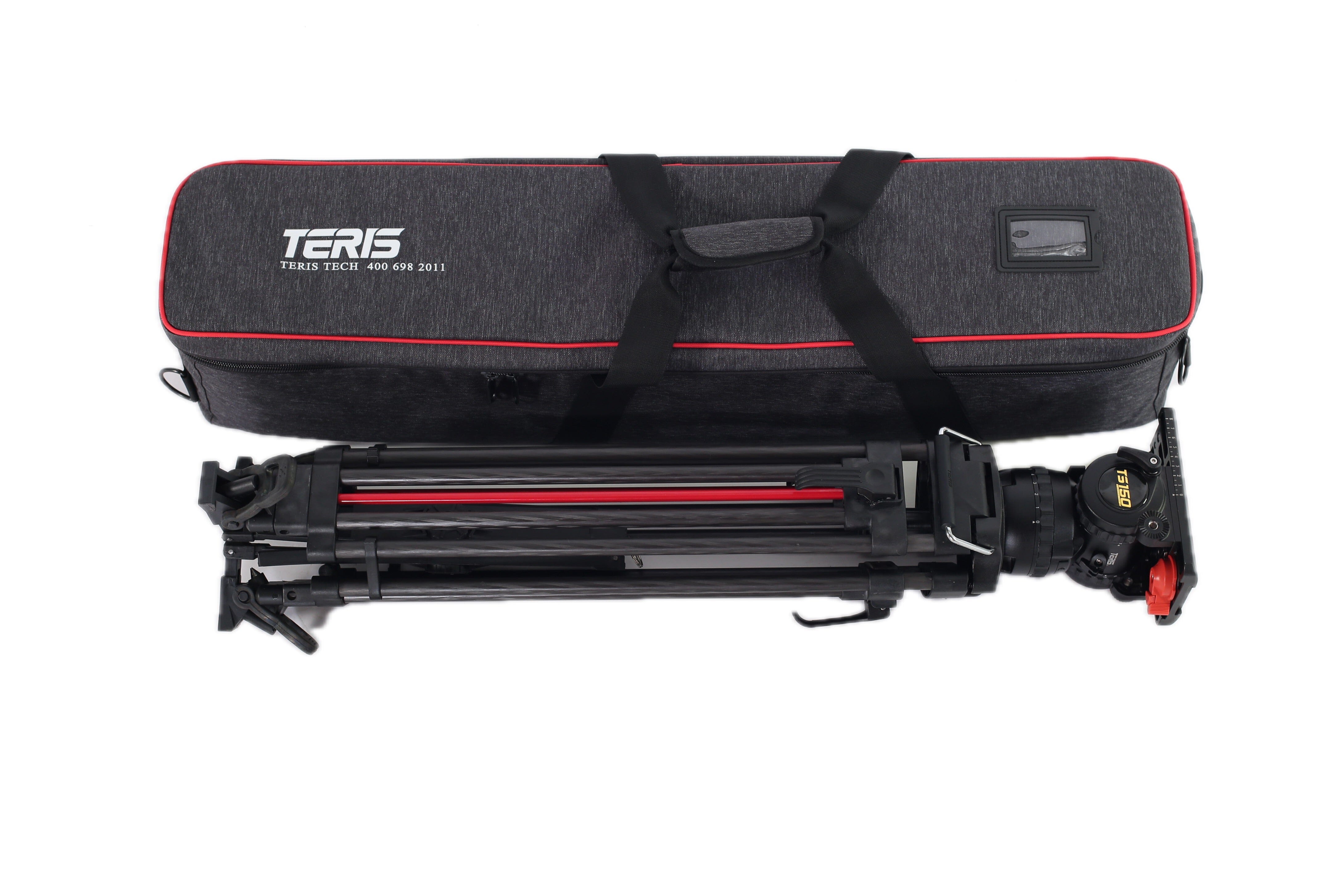 Teris TS150CF-Q Fluid Head & Tripod Kit (Carbon Fiber) Fluid Head & Tripod Kit Indipro