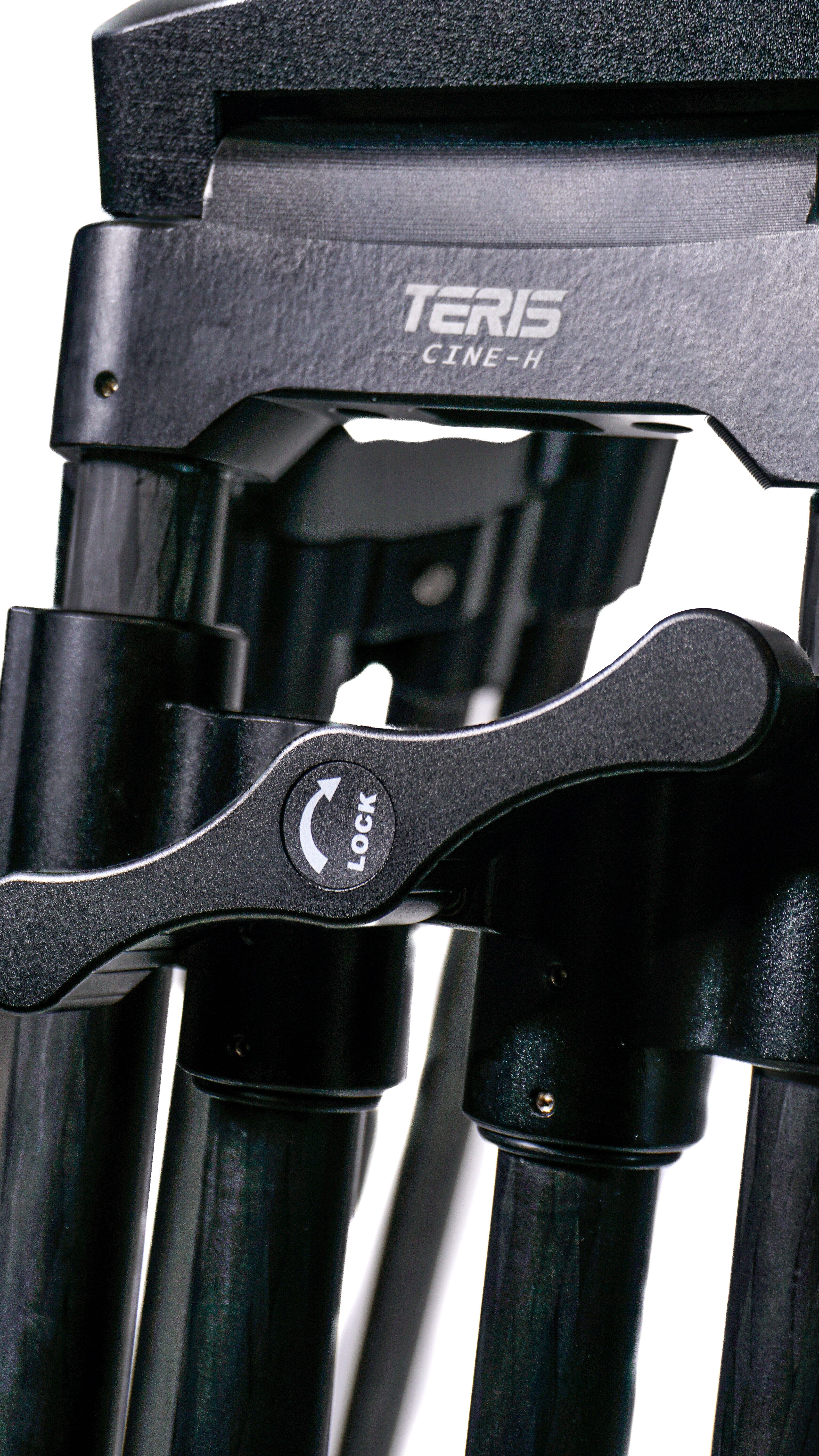 Teris TS350CF Cine Fluid Head & Carbon Fiber Tripod Kit Indipro Tools