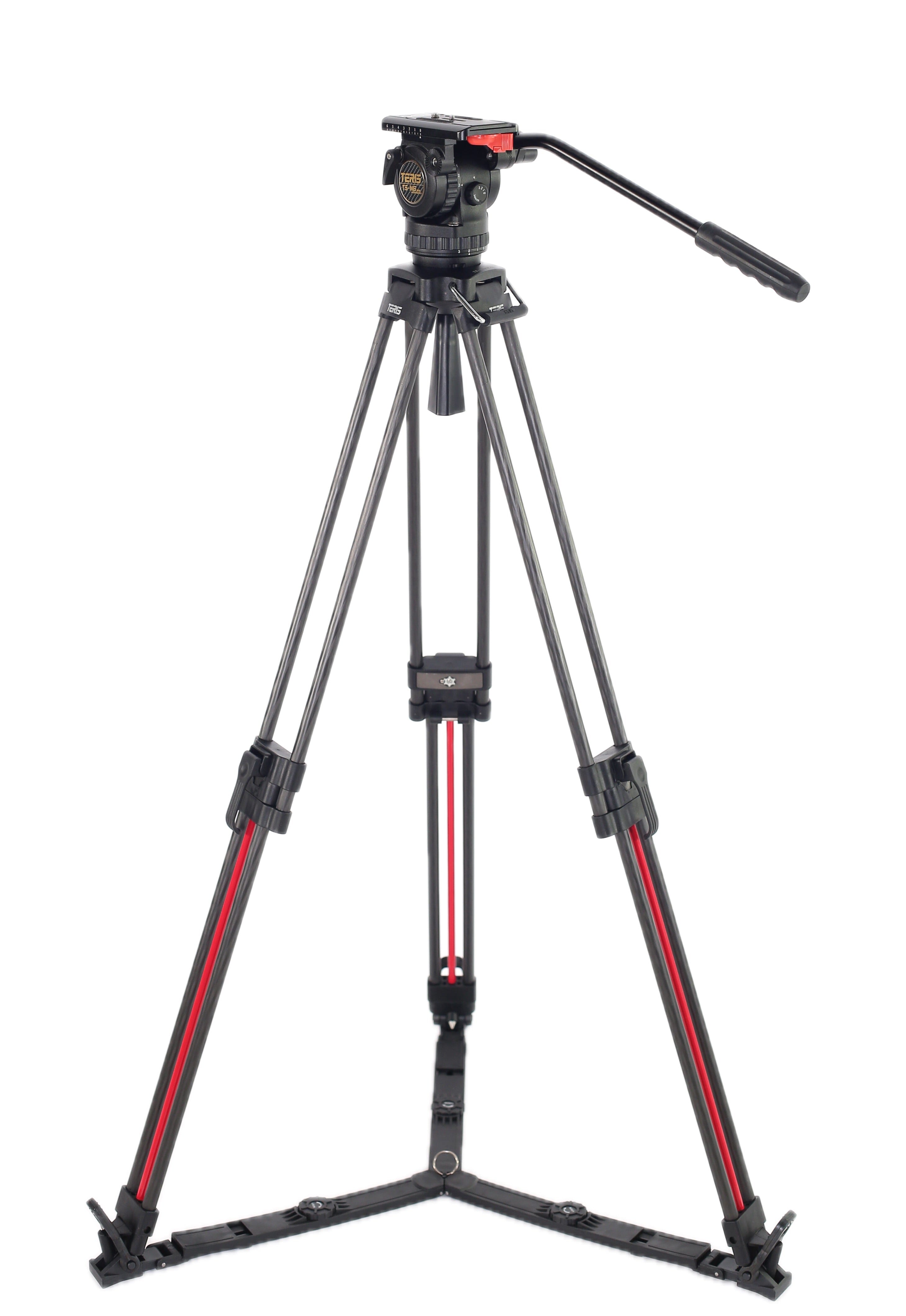 Teris TSN6CF-Q PLUS Fluid Head & Tripod Kit (Carbon Fiber) Fluid Head & Tripod Kit Indipro