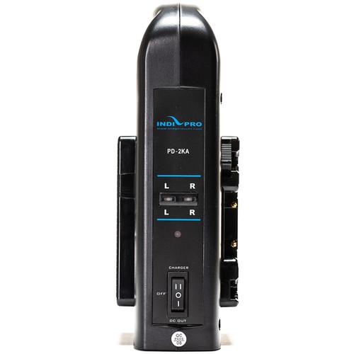 2x Micro-Series 98Wh Gold Mount Li-Ion Batteries and Dual Gold-Mount Battery Charger Kit Indipro