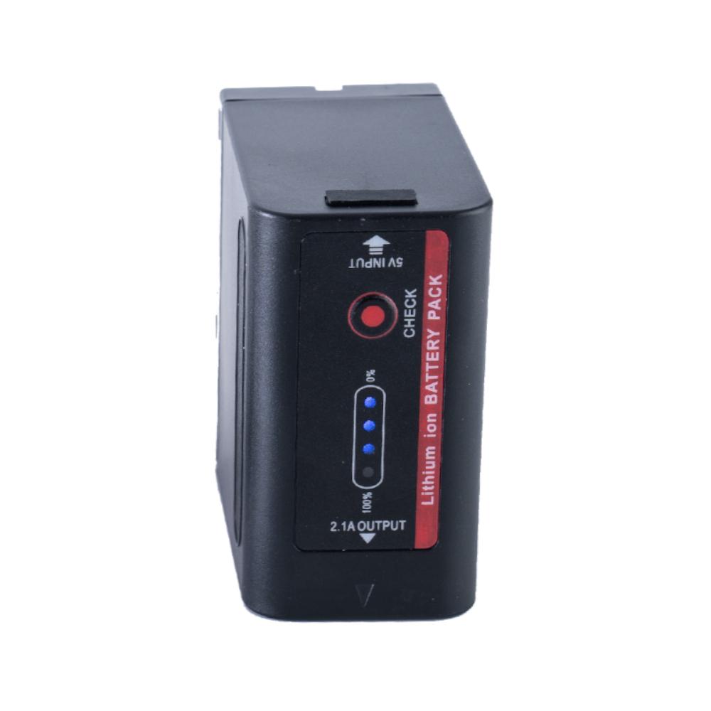 2x NP-F980 6600mAh Li-Ion Batteries & 2x NP-F Series Single Battery Chargers Kit Indipro