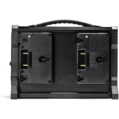 4x Micro-Series 98Wh Gold Mount Li-Ion Batteries and Quad Pro Gold Mount Battery Charger Kit Indipro