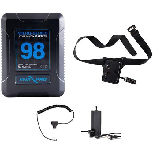 98Wh Micro-Series Gold Mount Battery Kit for Blackmagic Pocket 4K & 6K Indipro