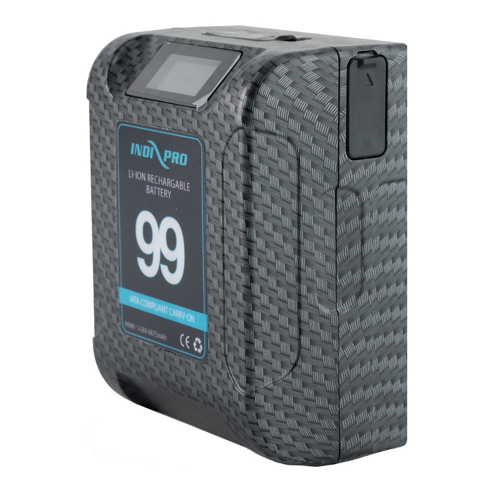 Alpha Series 99Wh V-Mount Li-Ion Battery (Carbon Fiber) Blackmagic Pocket Cinema Camera 4K/6K/ 6K Pro Kit BMD Pocket 4K/6K Indipro